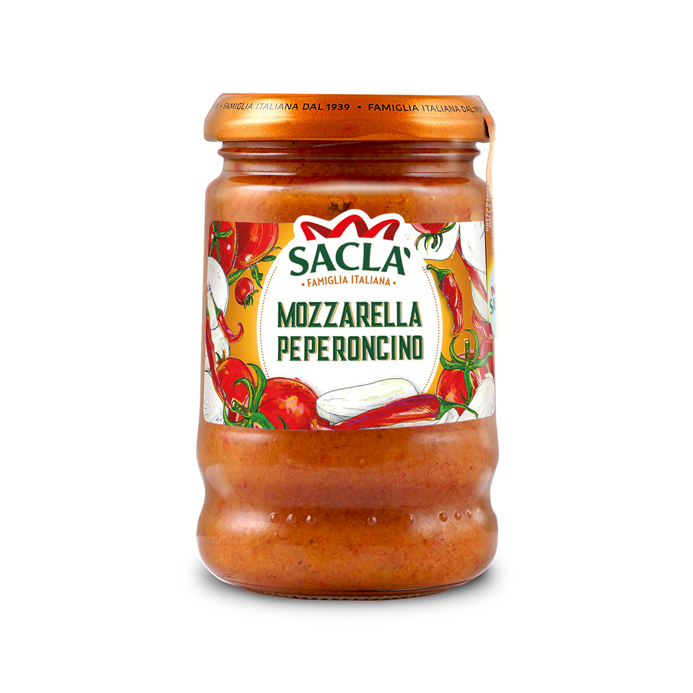 Saclà 190g Pesto mozzarella &amp; peperoncino pestokastike