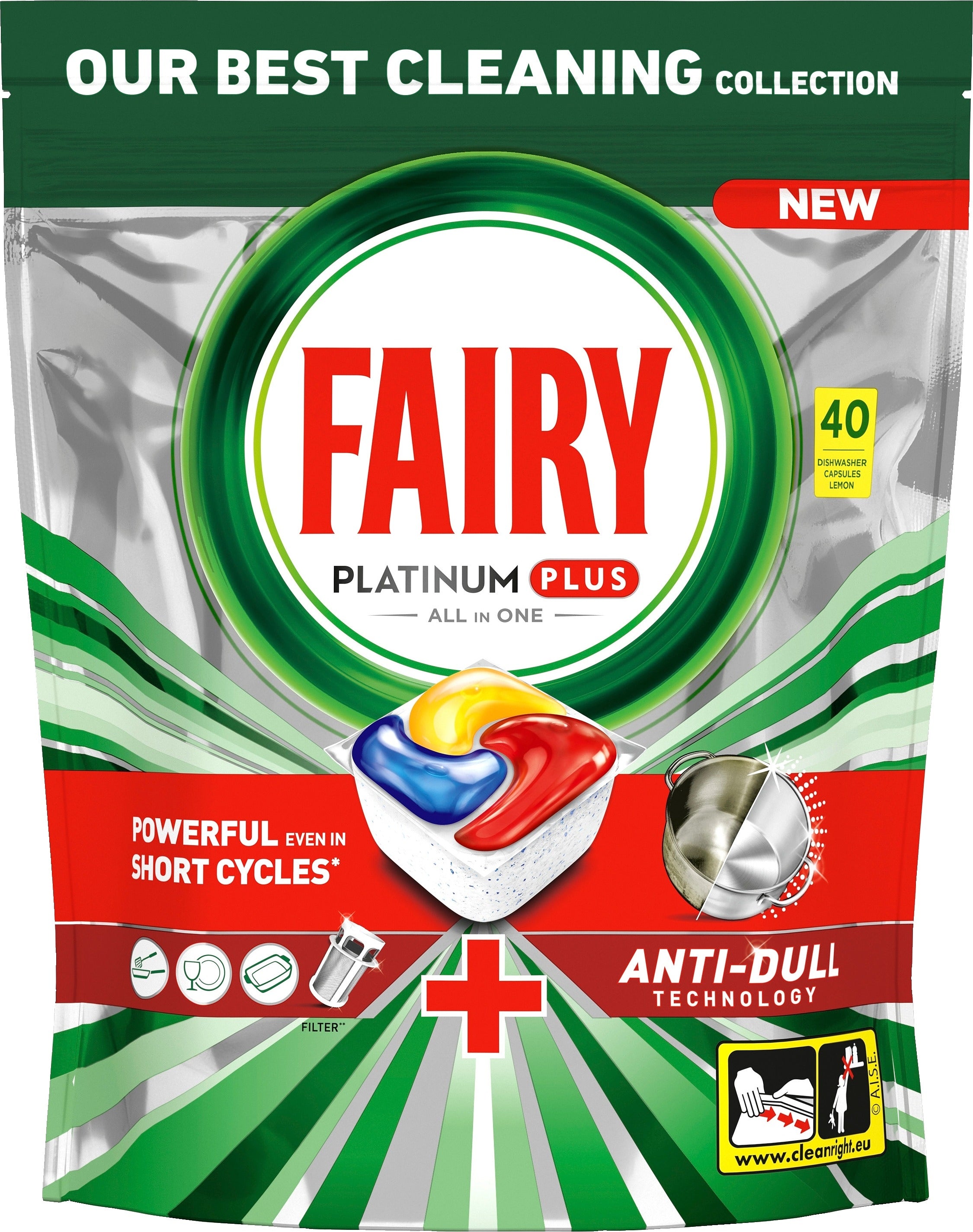 Fairy Platinum Plus Tout-en-un 40 comprimés