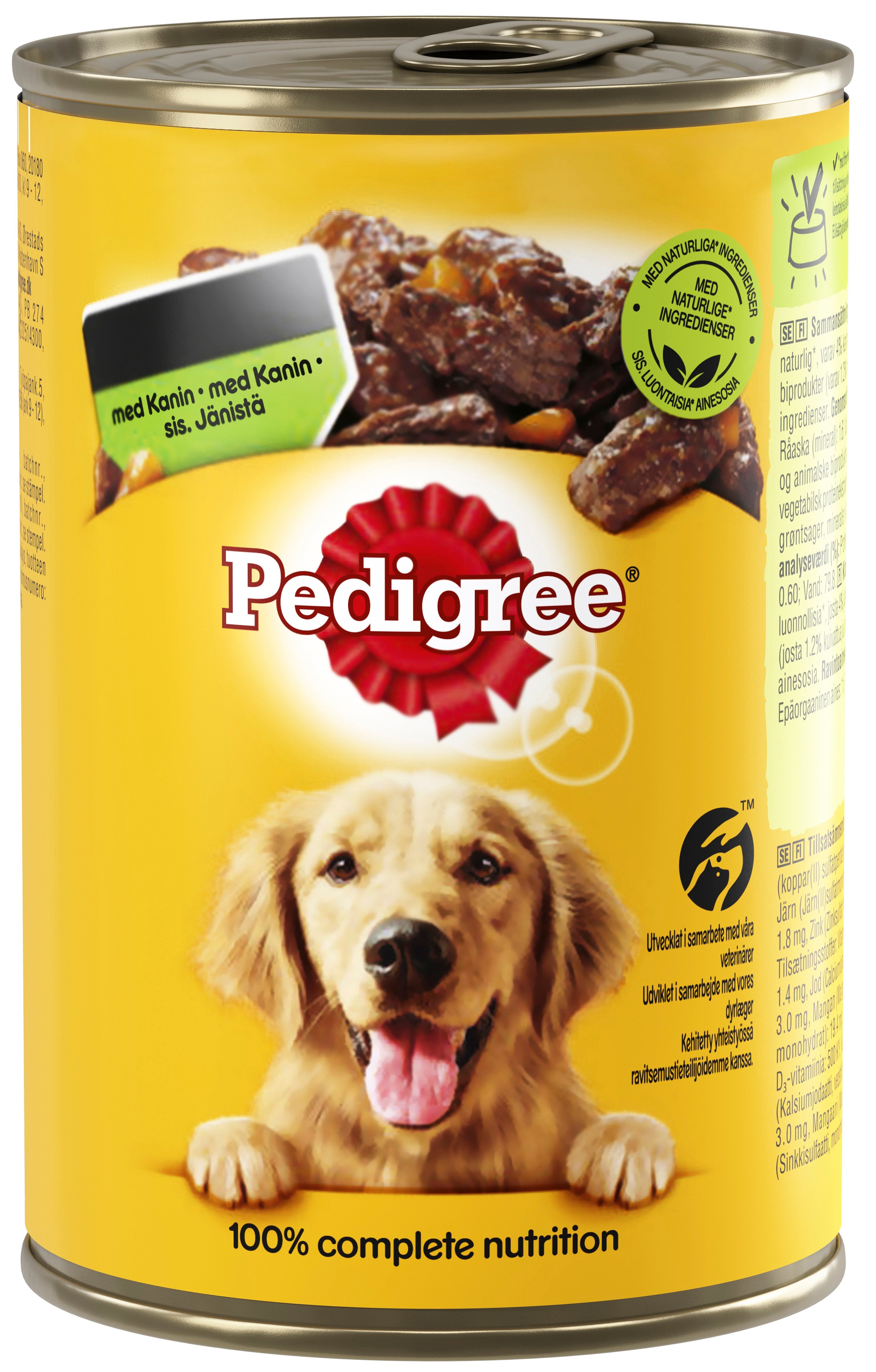 Pedigree Meaty Apetite riistaa ja porkkanaa 400g