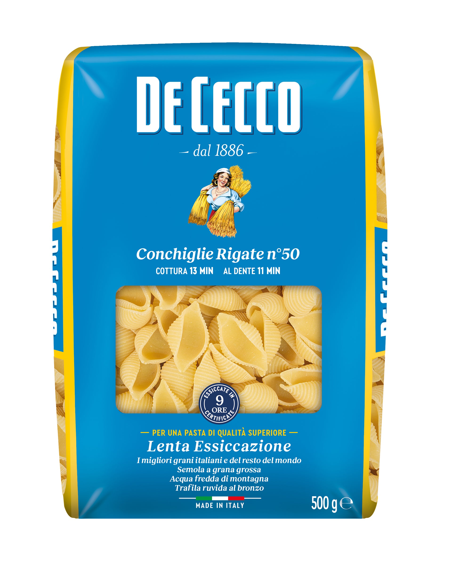 De Cecco Conchiglie Rigate 500g