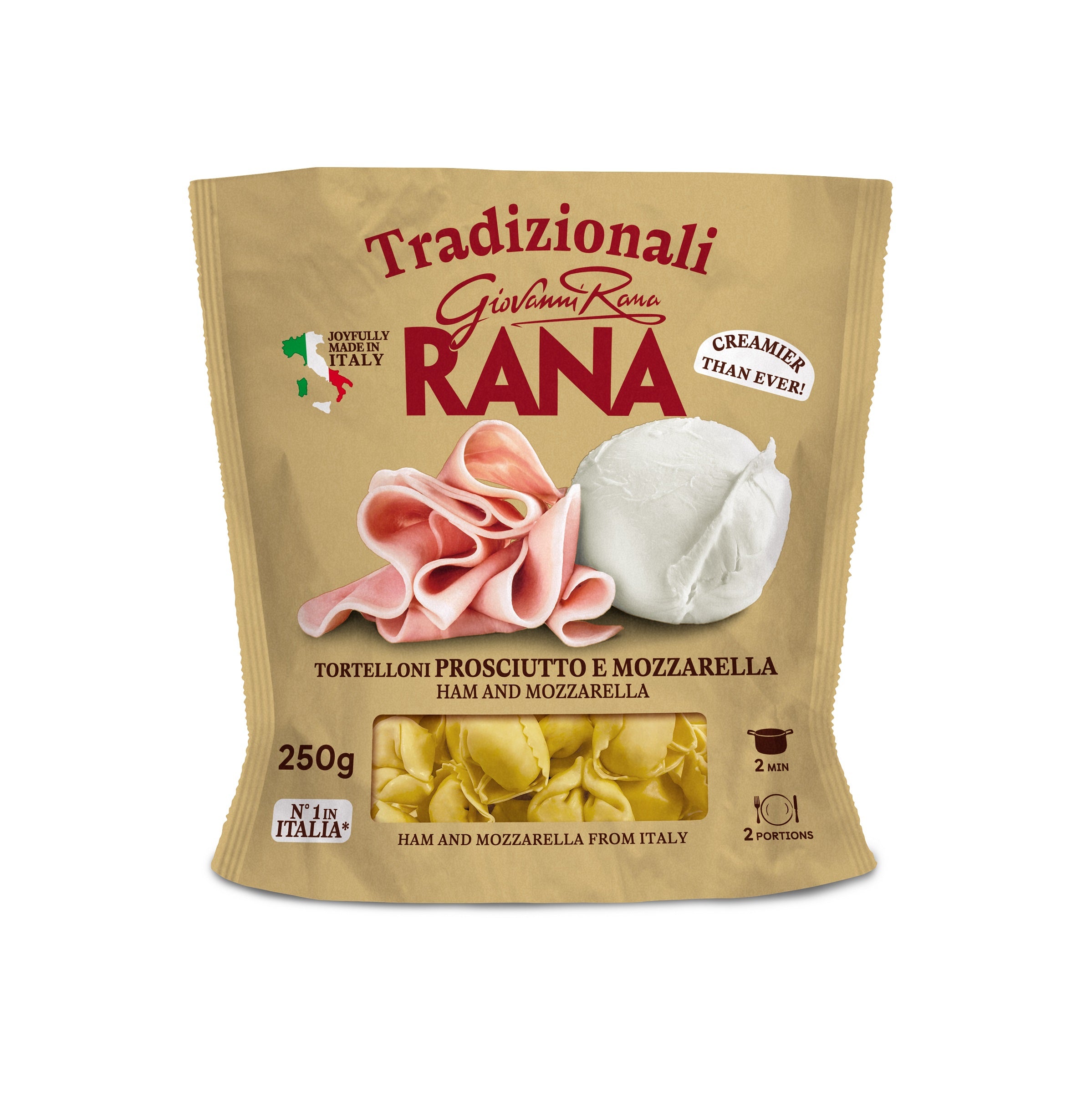 Rana Tortelloni prosc & mozzarella 250g