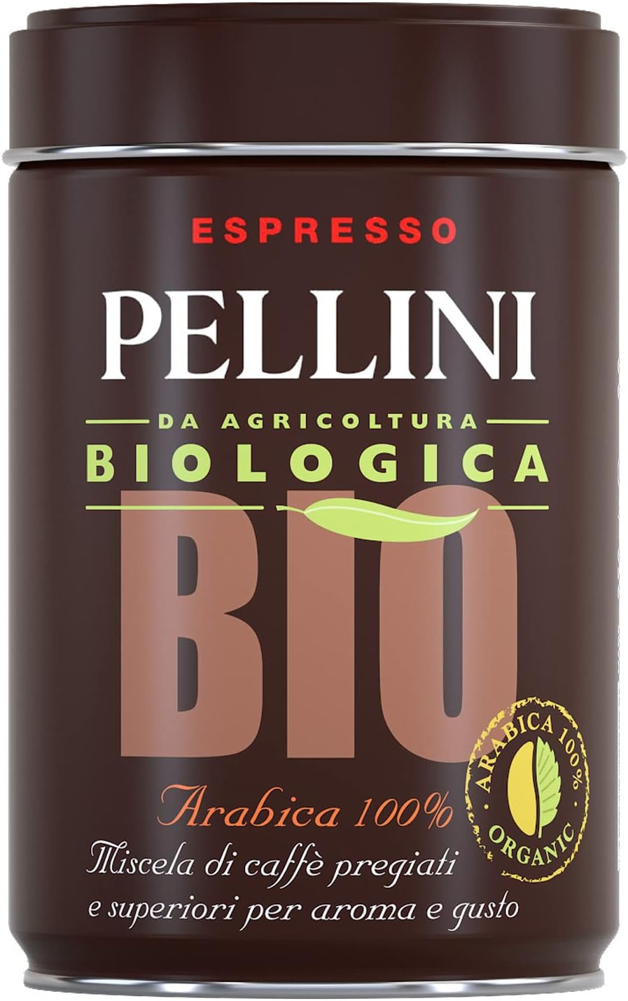 Pellini BIO 250g jauhettu luomuespressokahvi 100% Arabica