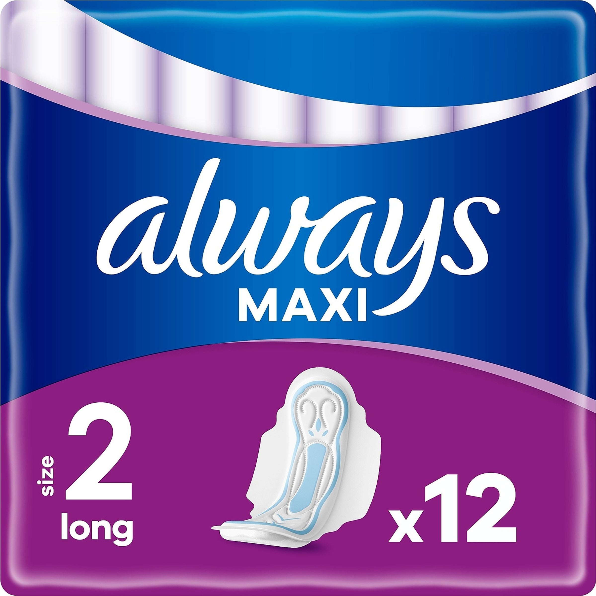 Always 12kpl Maxi Long 2 with wings terveysside