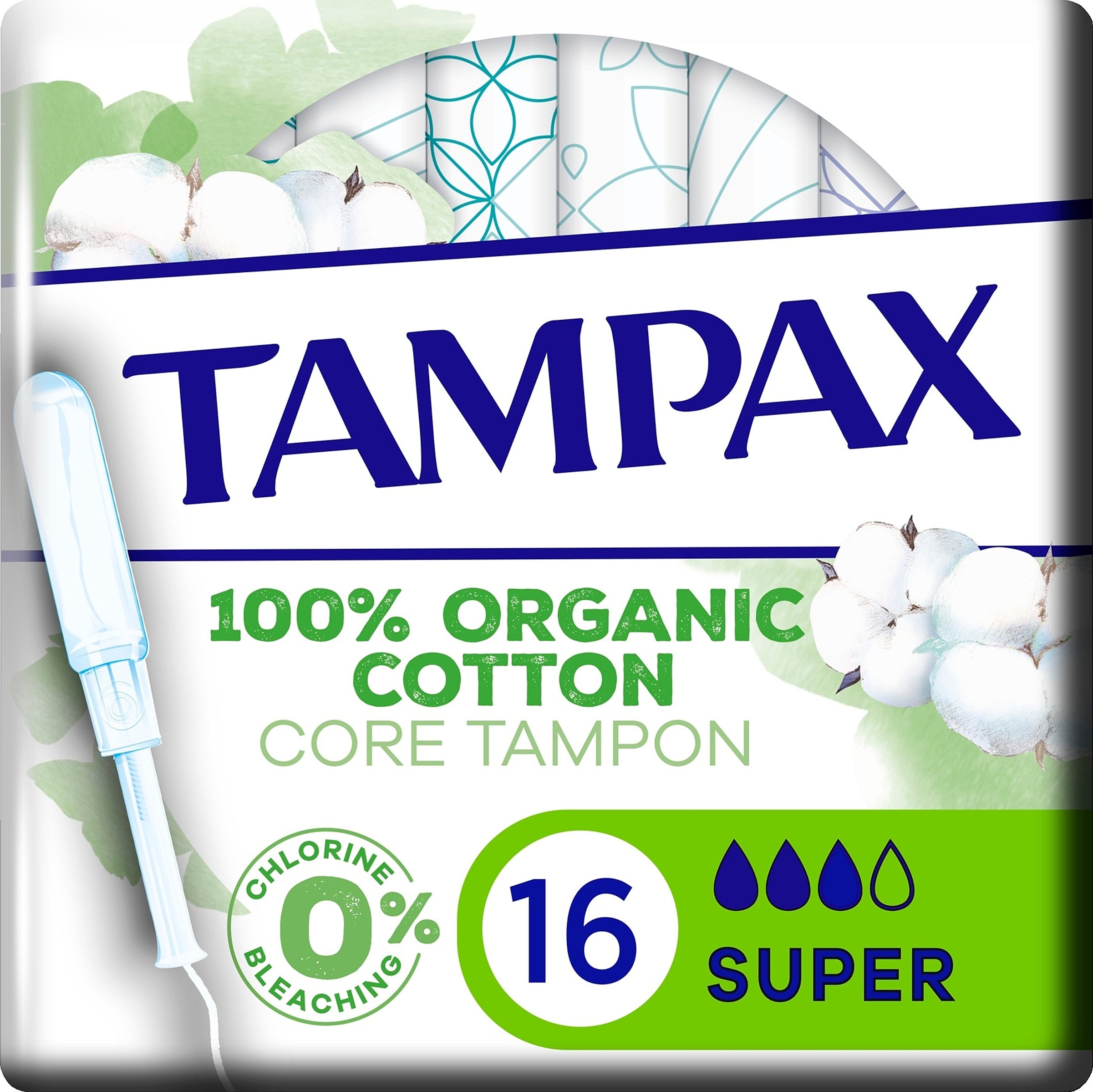 Tampax Organic Cotton tamponi 16kpl Supe