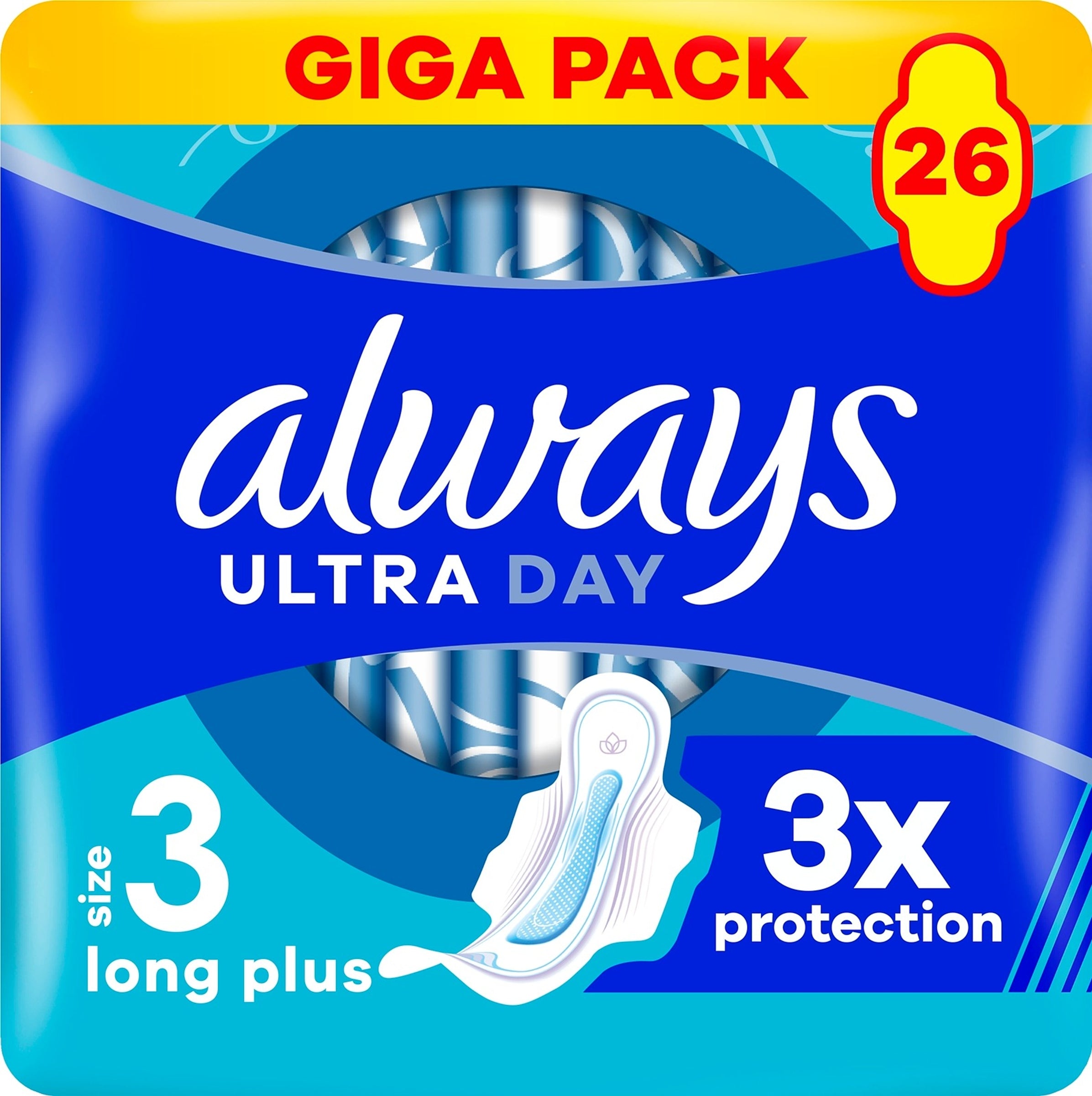 Always 26kpl Ultra Long Plus 3 siivekkeillä terveysside