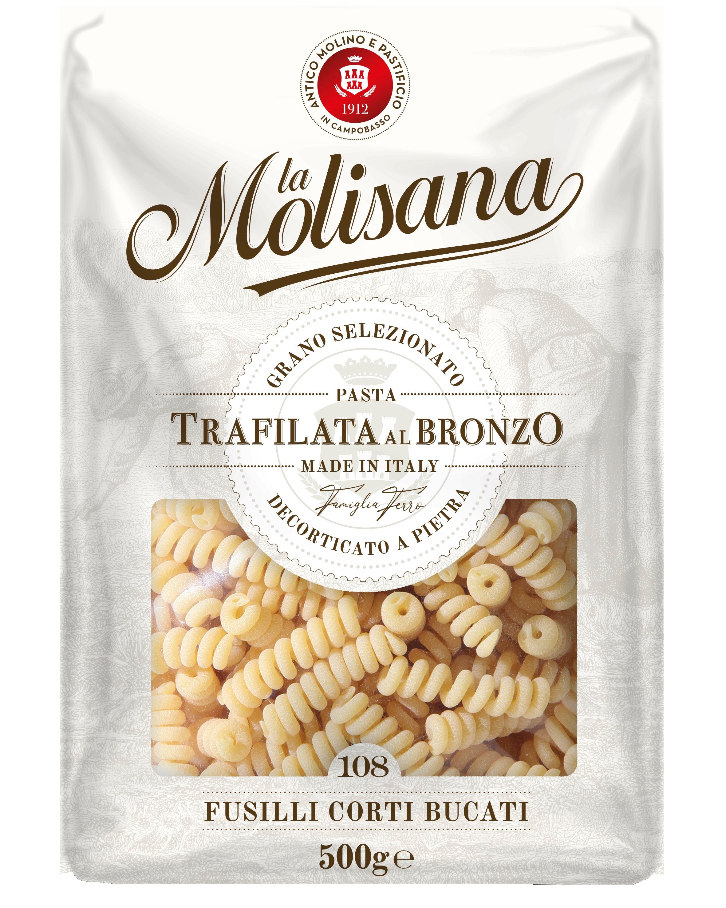 La Molisana Fusilli Corti Bucati N°108 500g