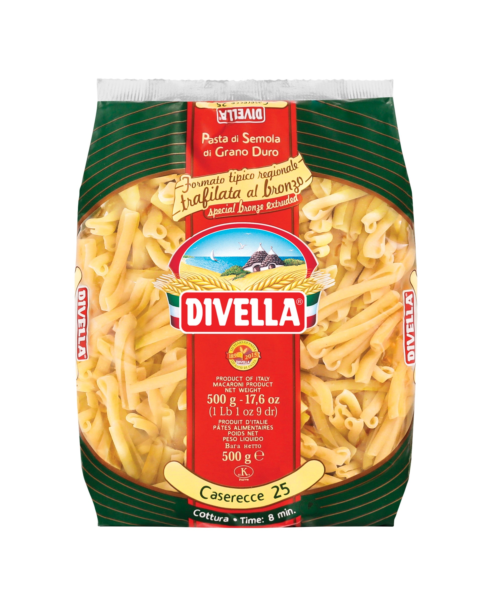 Divella 500g Caserecce Bronzo kuiva