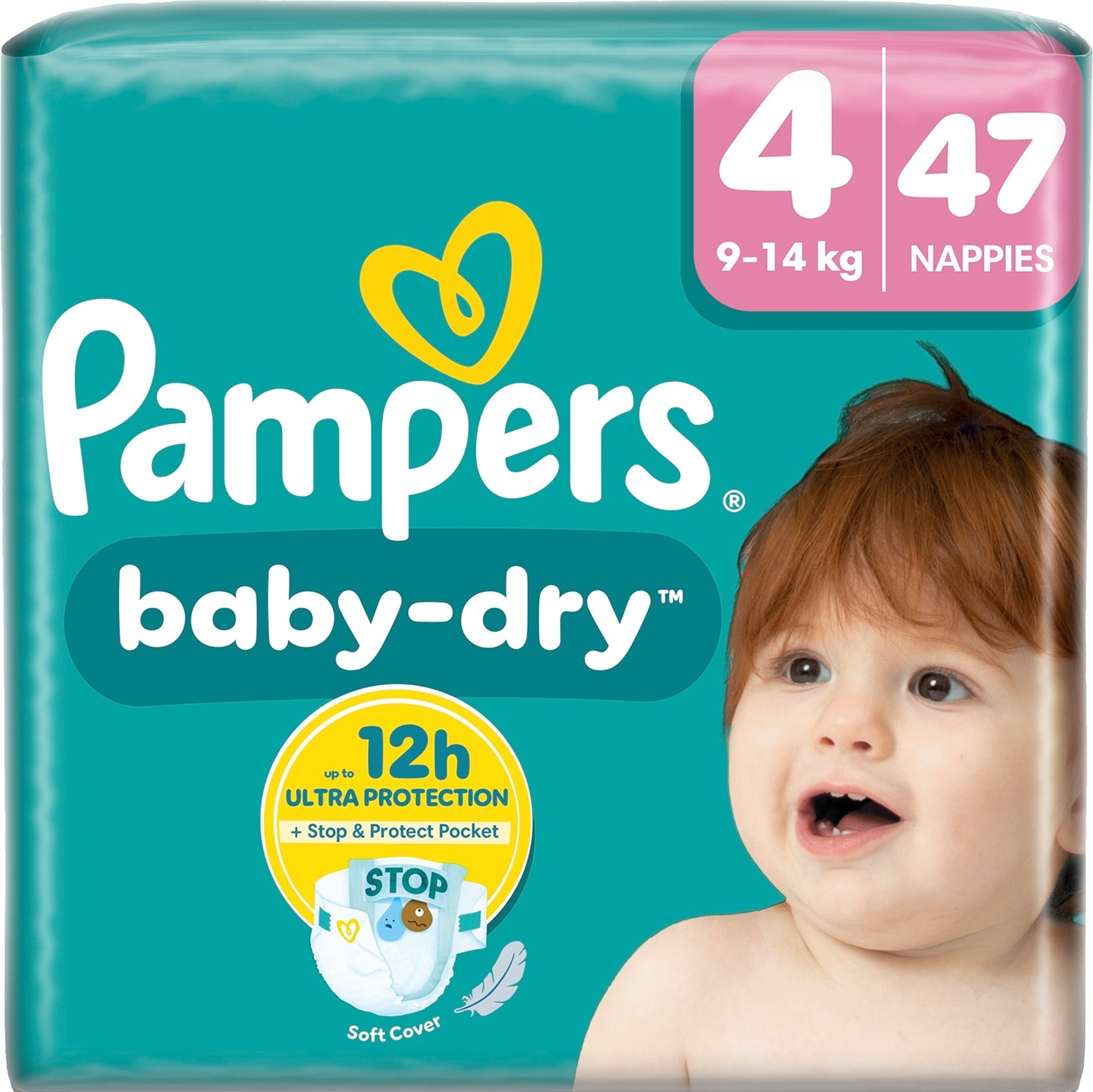 Pampers Baby Dry S4 9-14kg 47kpl vaippa