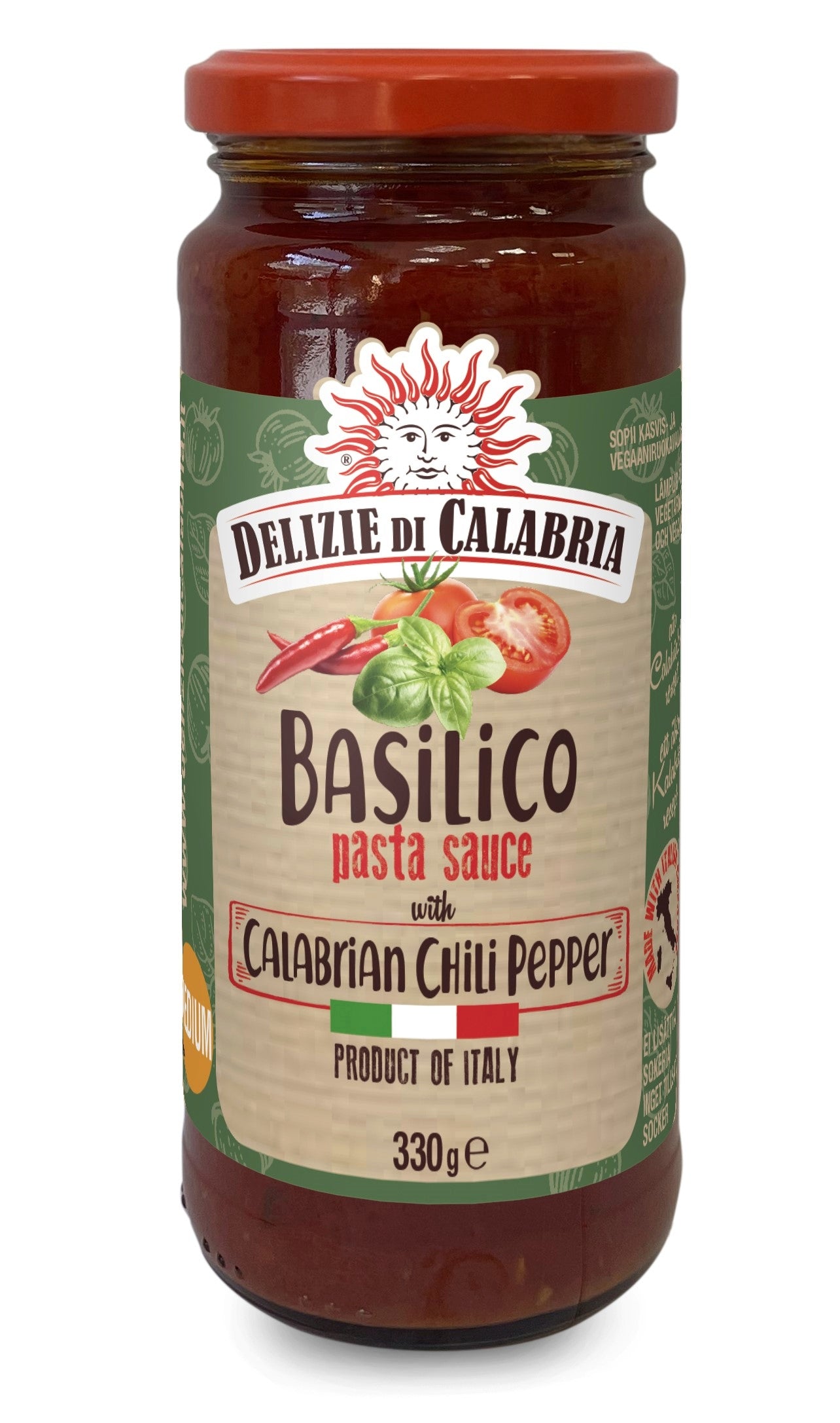 Delizie di Calabria pastakastike basilic 330g