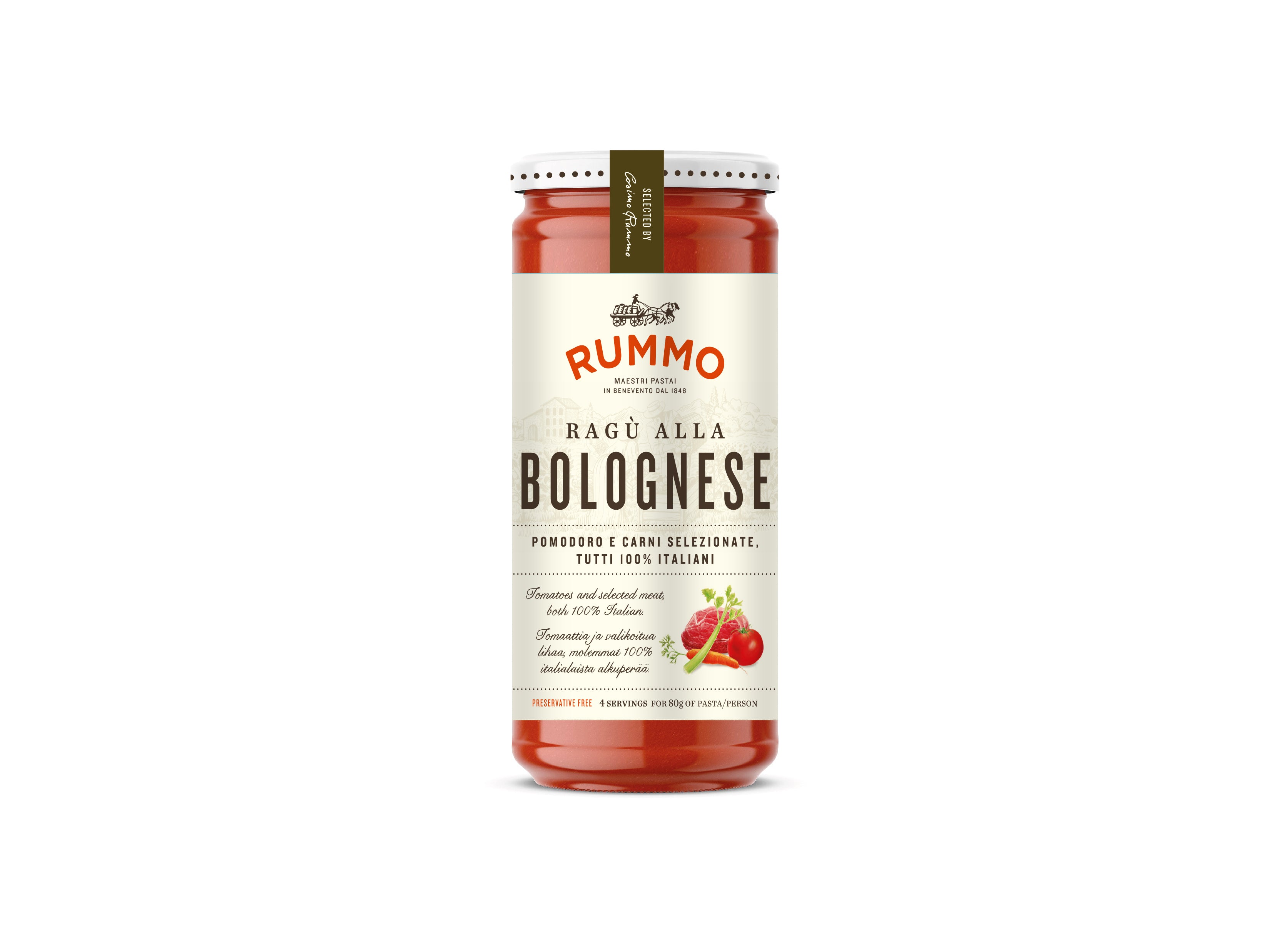 Rummo bolognaise jauhelihakastike 340g