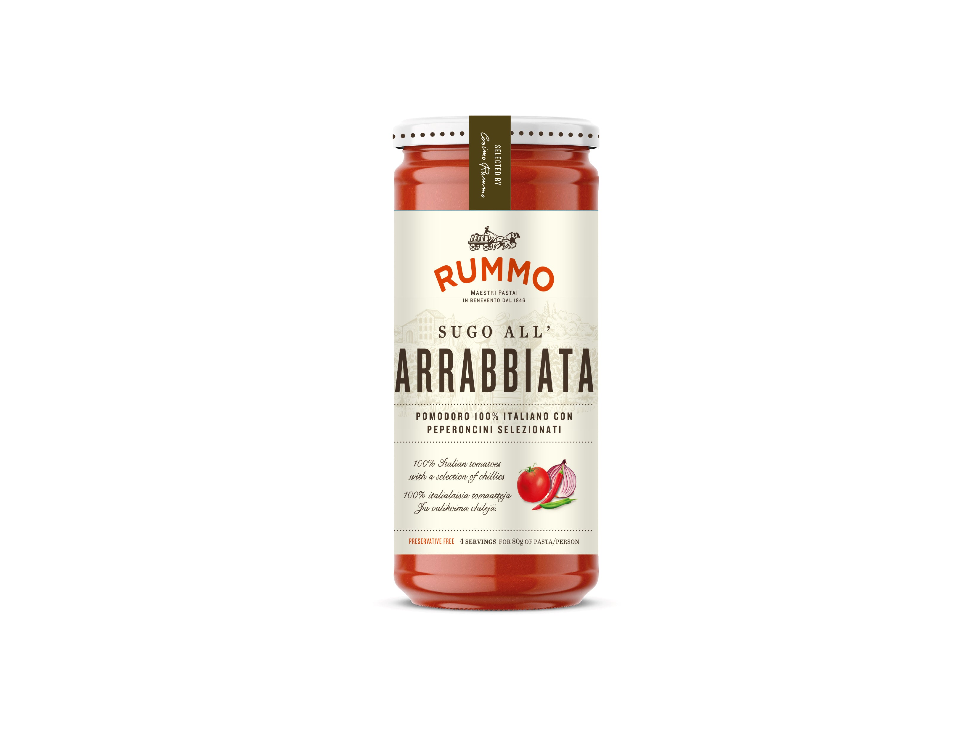 Rummo Sugo al arrabbiata pastakastike 340g