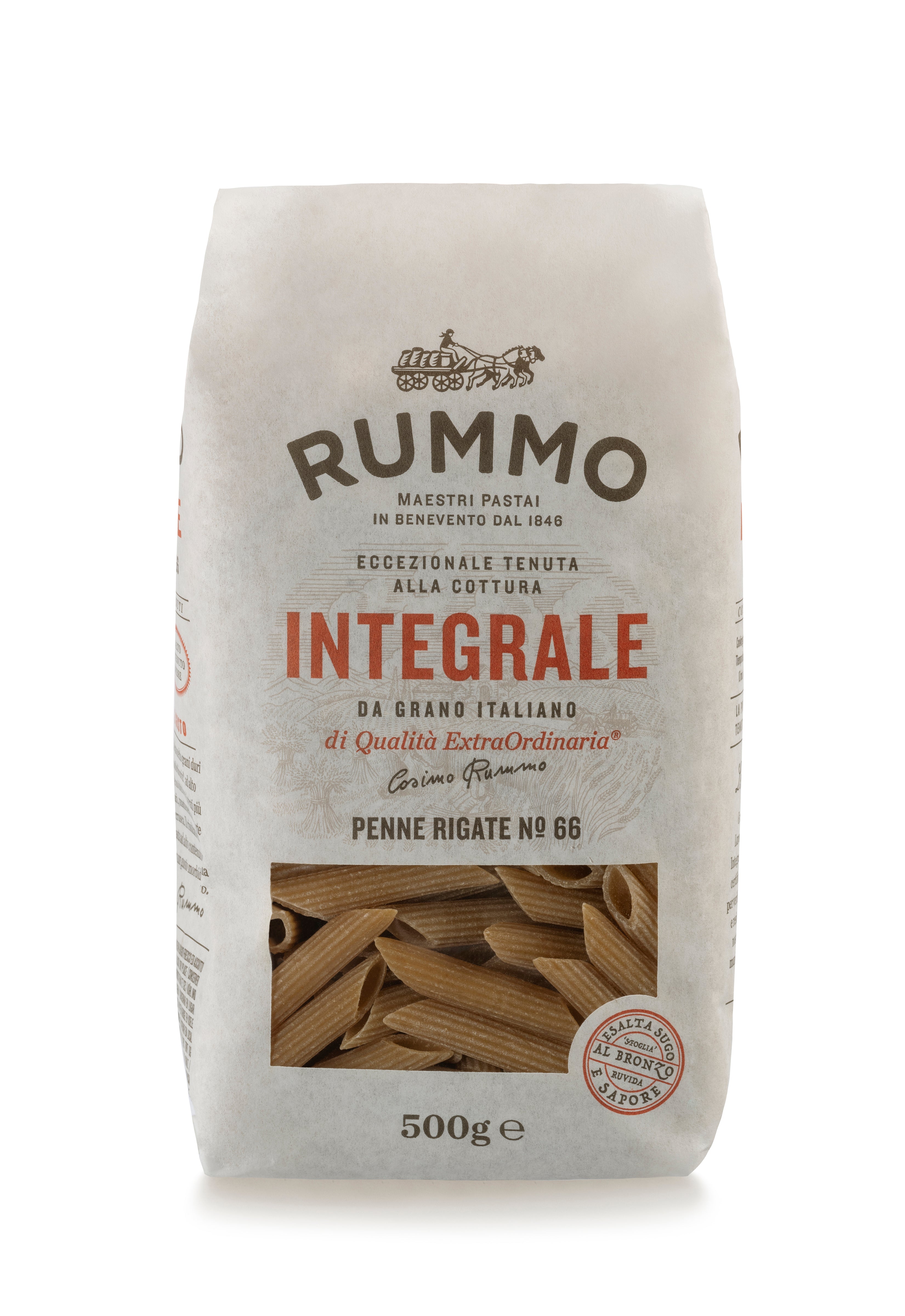 Rummo täysjyvä Penne Rigate no66 500g
