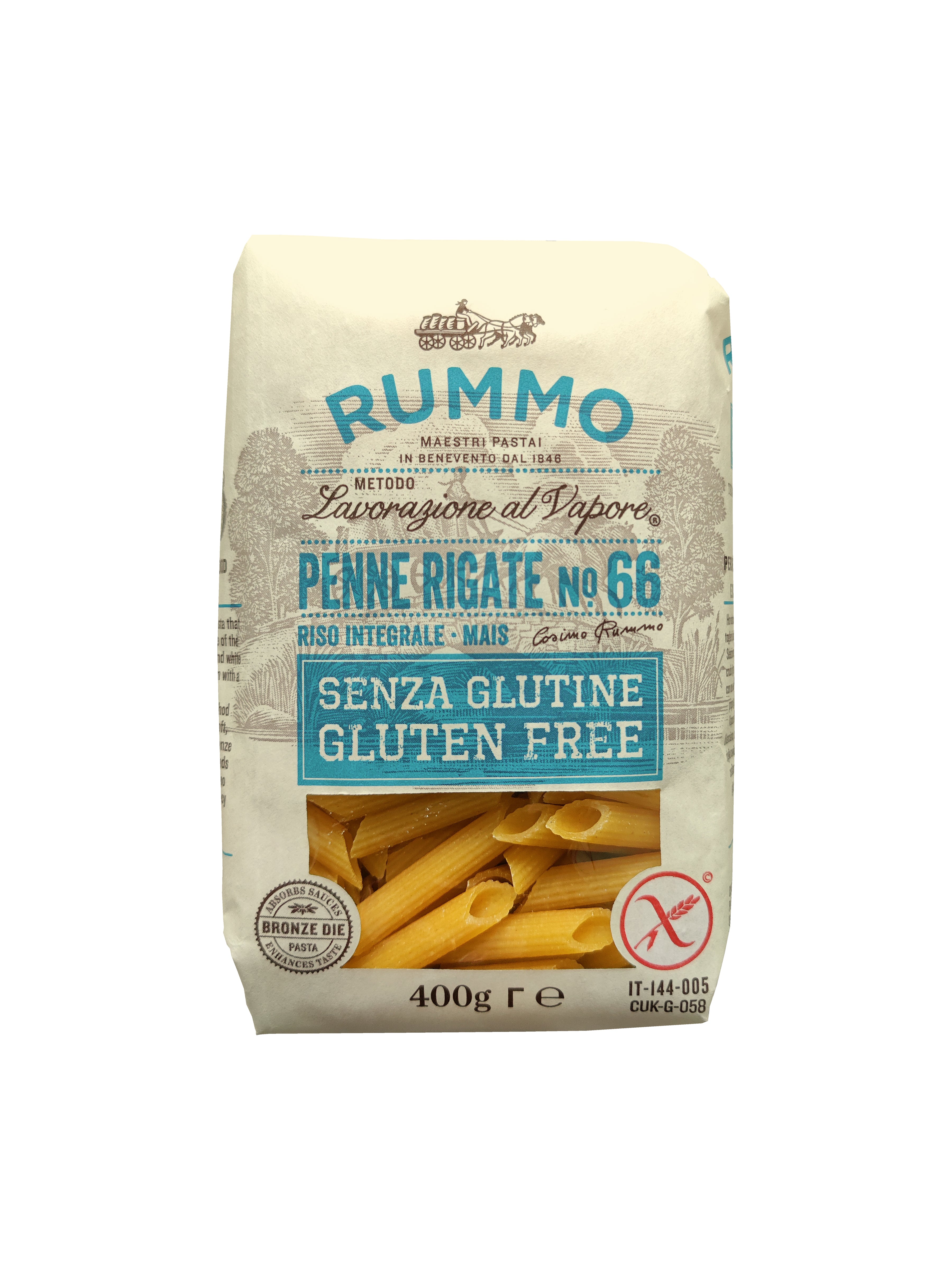 Rummo Gluteeniton penne rigate pasta no 66 400g