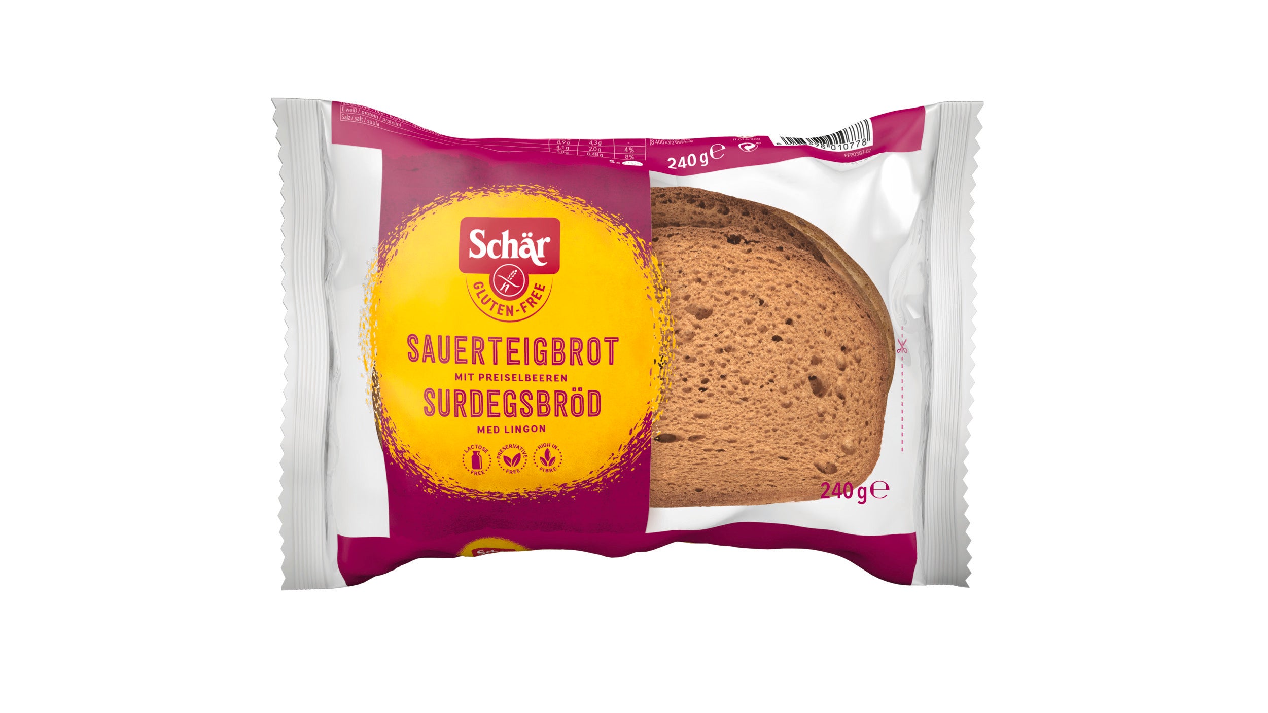 Schär Puolukkalimppuviipaleet 240g gluteeniton