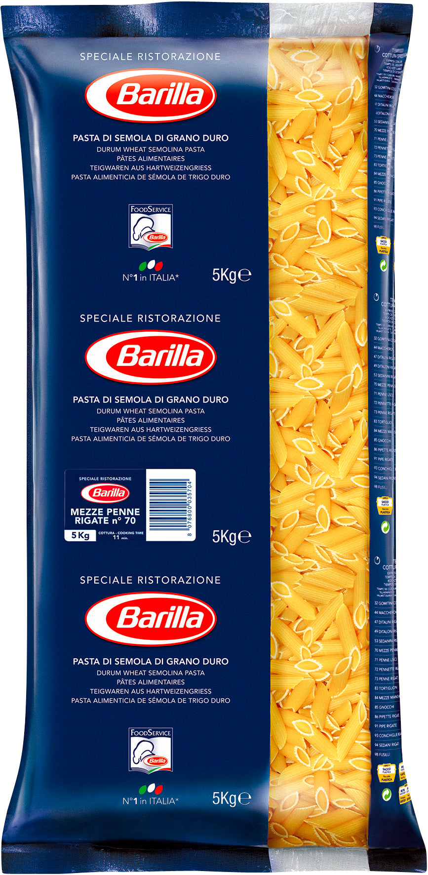 Barilla 5kg Penne Rigate pasta