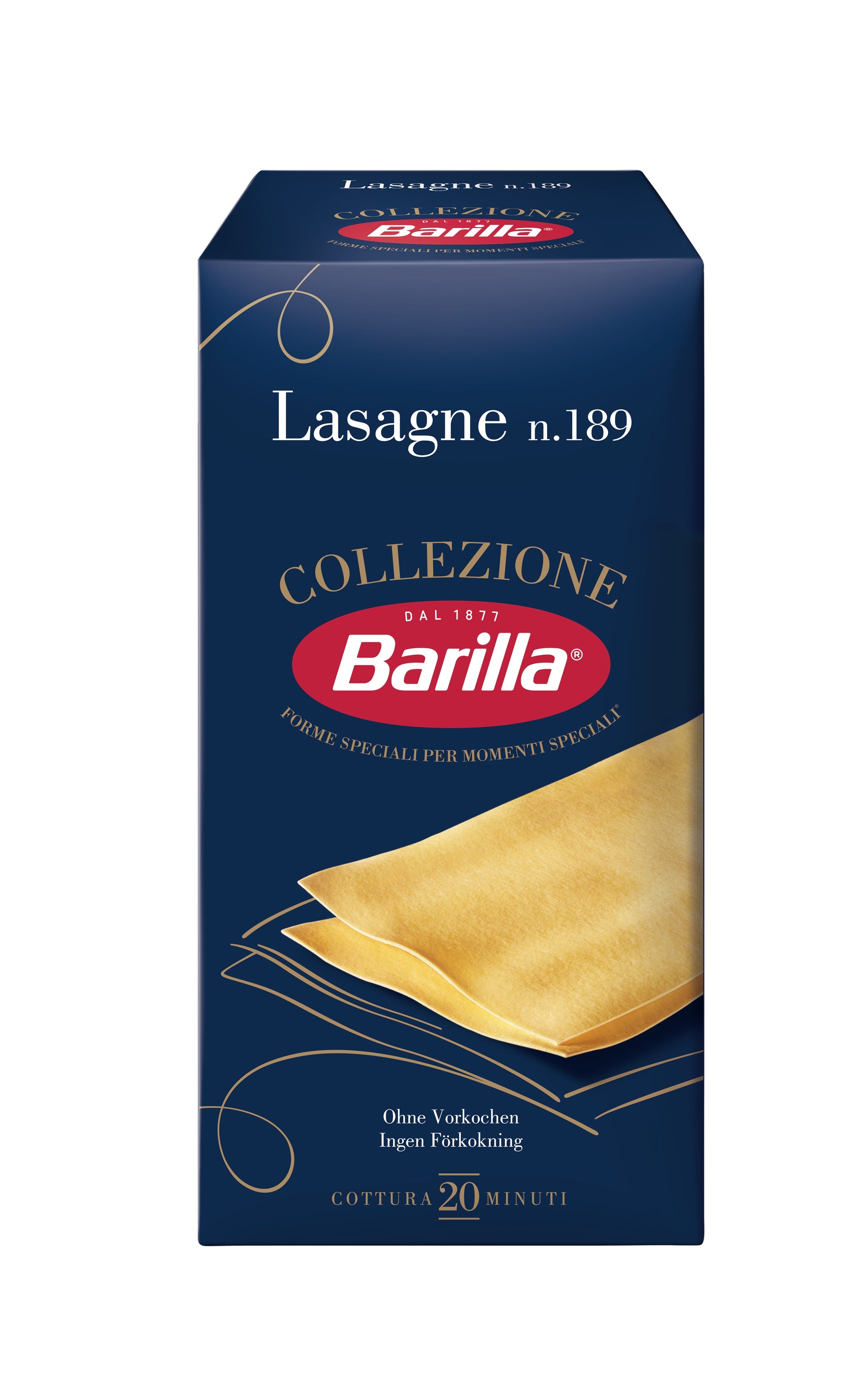 Barilla Collezione Lasagne n. 189 durumvehnästä valmistettu pasta 500g