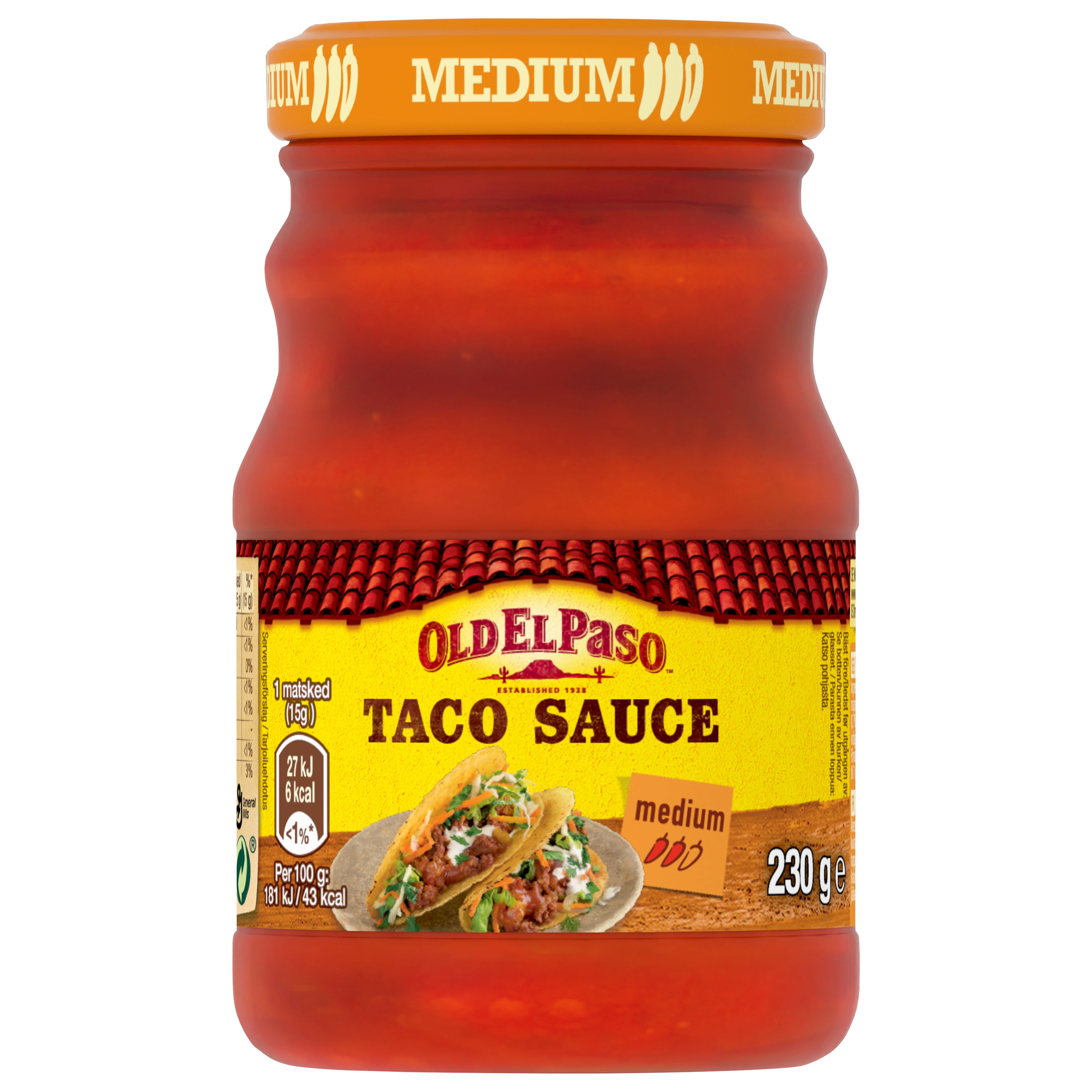 Sauce taco moyenne Old El Paso 230 g