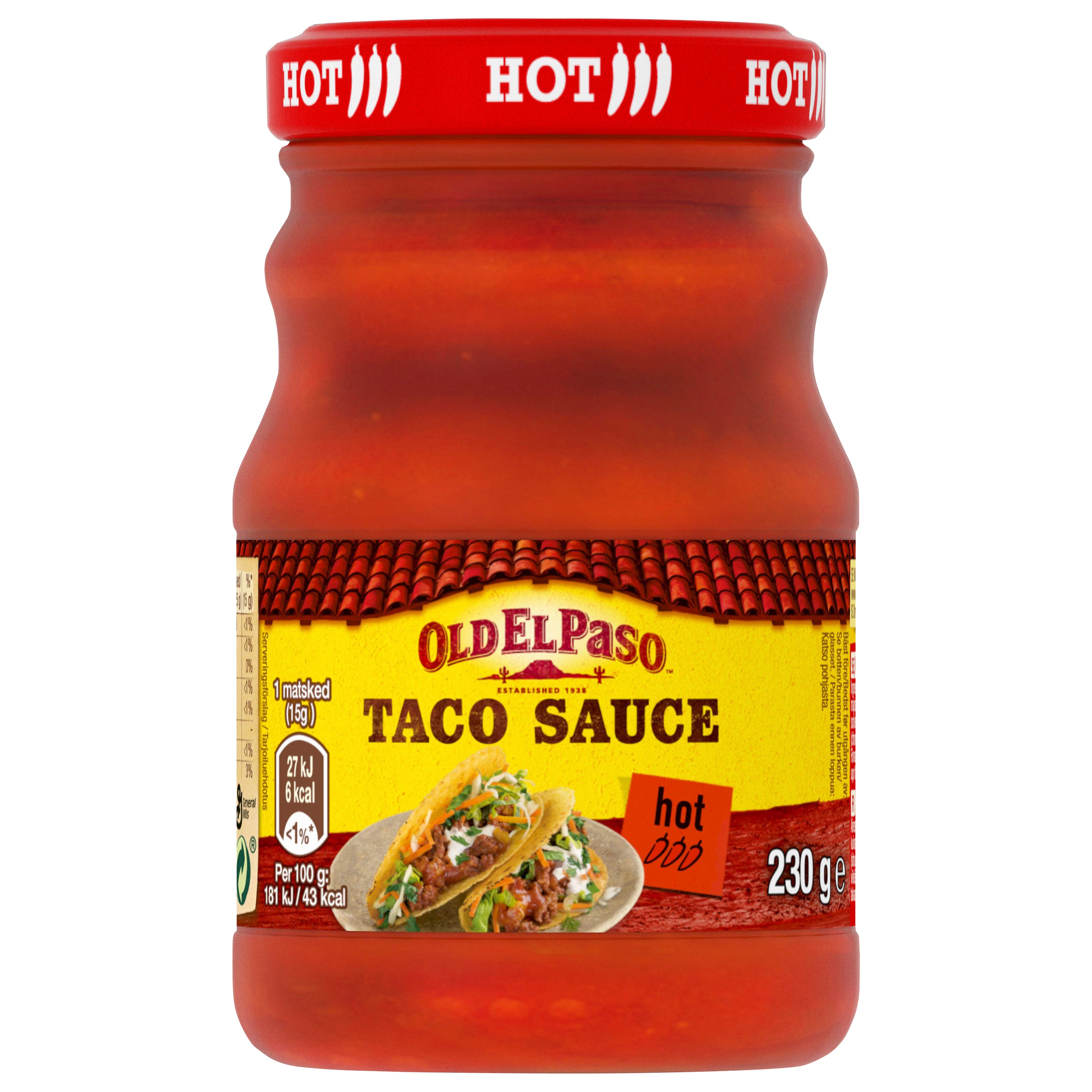 Sauce taco piquante Old El Paso 230 g