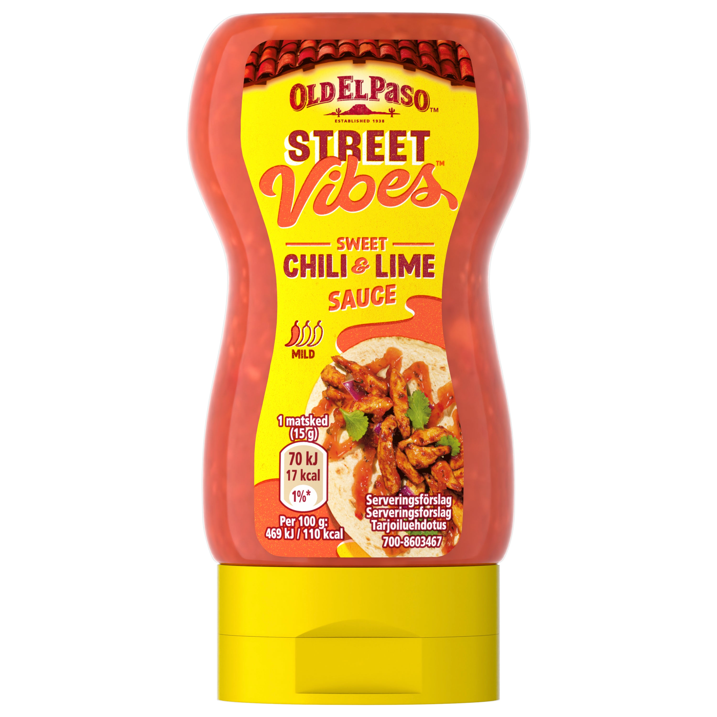 Old El Paso Street Vibes Sweet Chili &amp; Lime Kastike 255 g