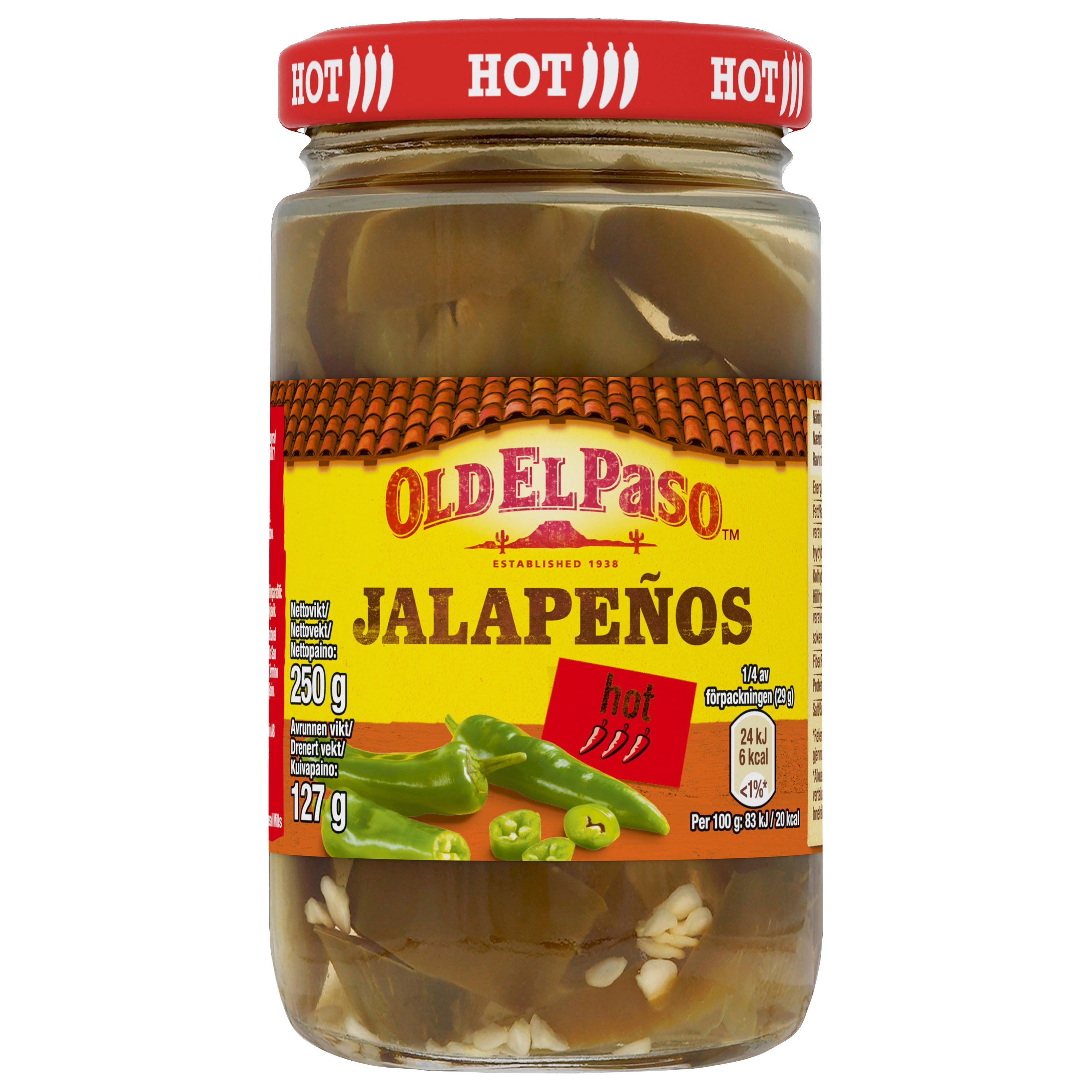 Old El Paso 250g/127g  Sliced Jalapenos