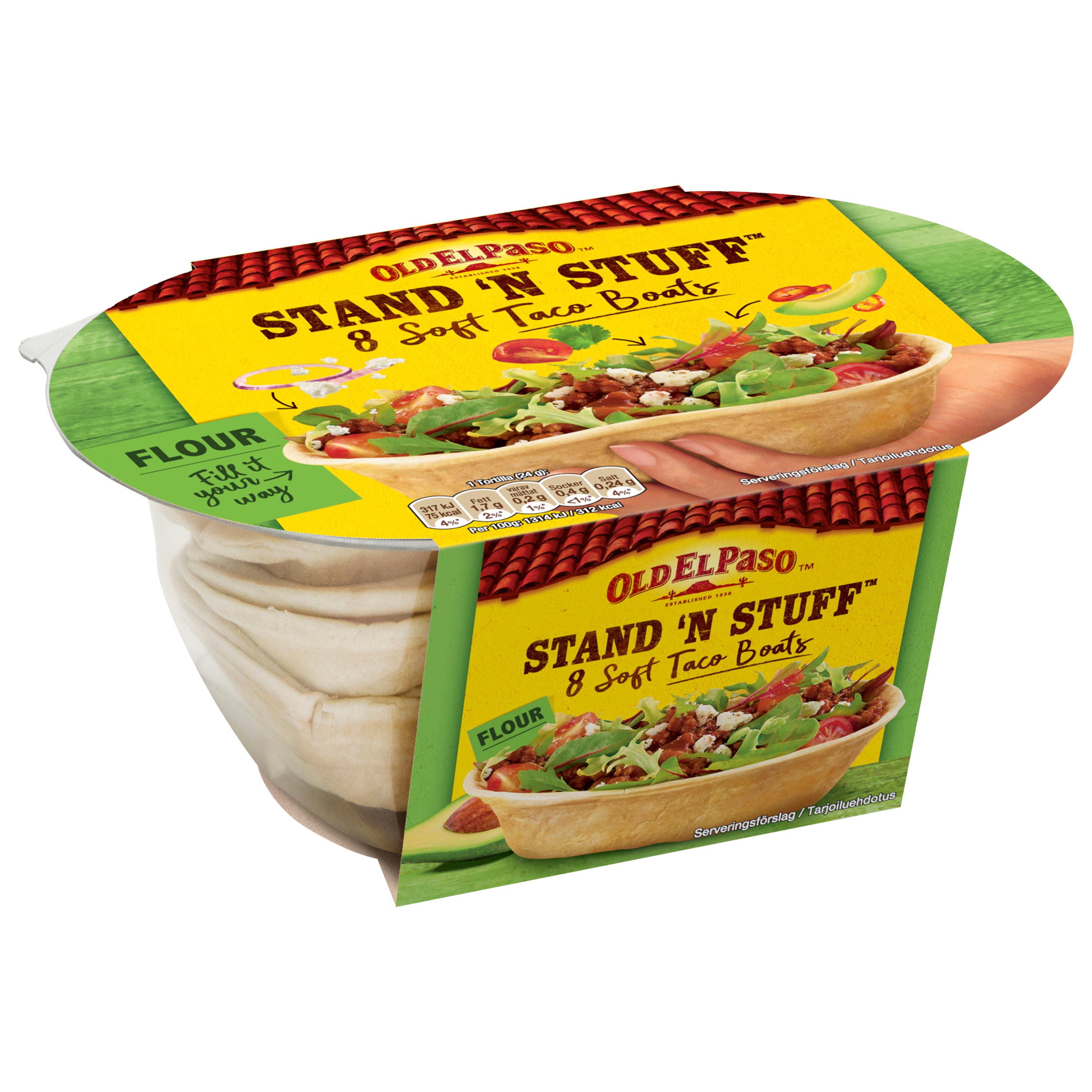 Bateaux à tacos souples Stand'n'Stuff Old El Paso 193 g