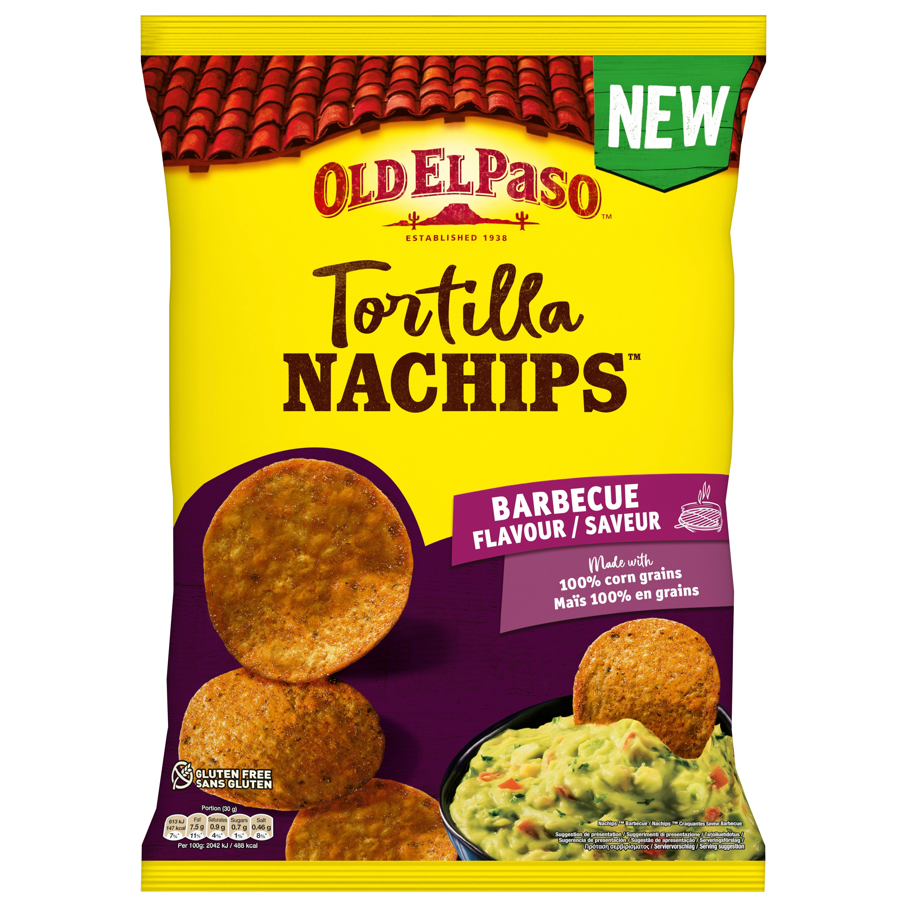 Old El Paso Tortilla Nachips BBQ 170g