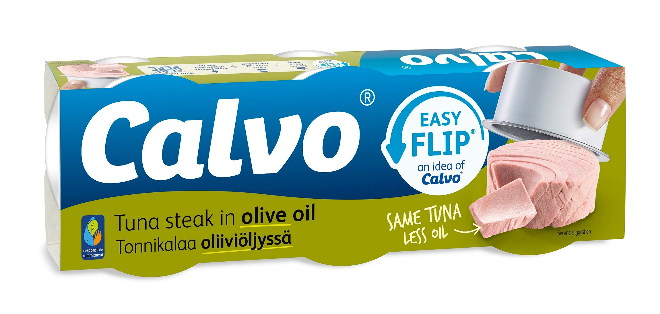 Calvo tonnikala oliiviöljyssä 3x65/52g