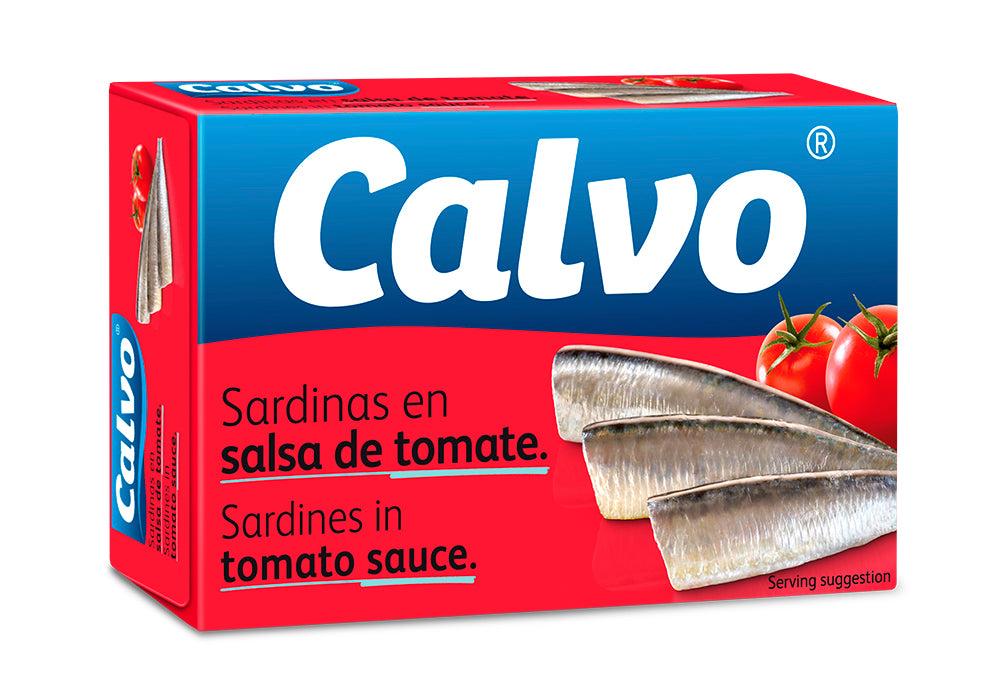 Calvo sardiini tomaattikastikkeessa 120/84g
