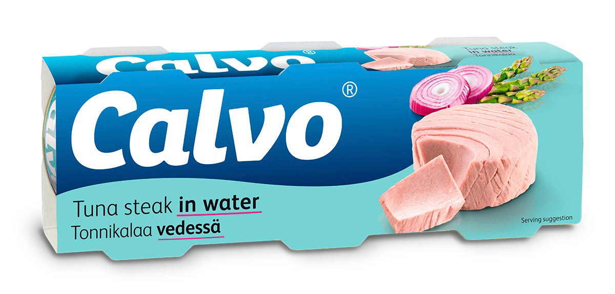 Calvo tonnikala vedessä 3x80/56g