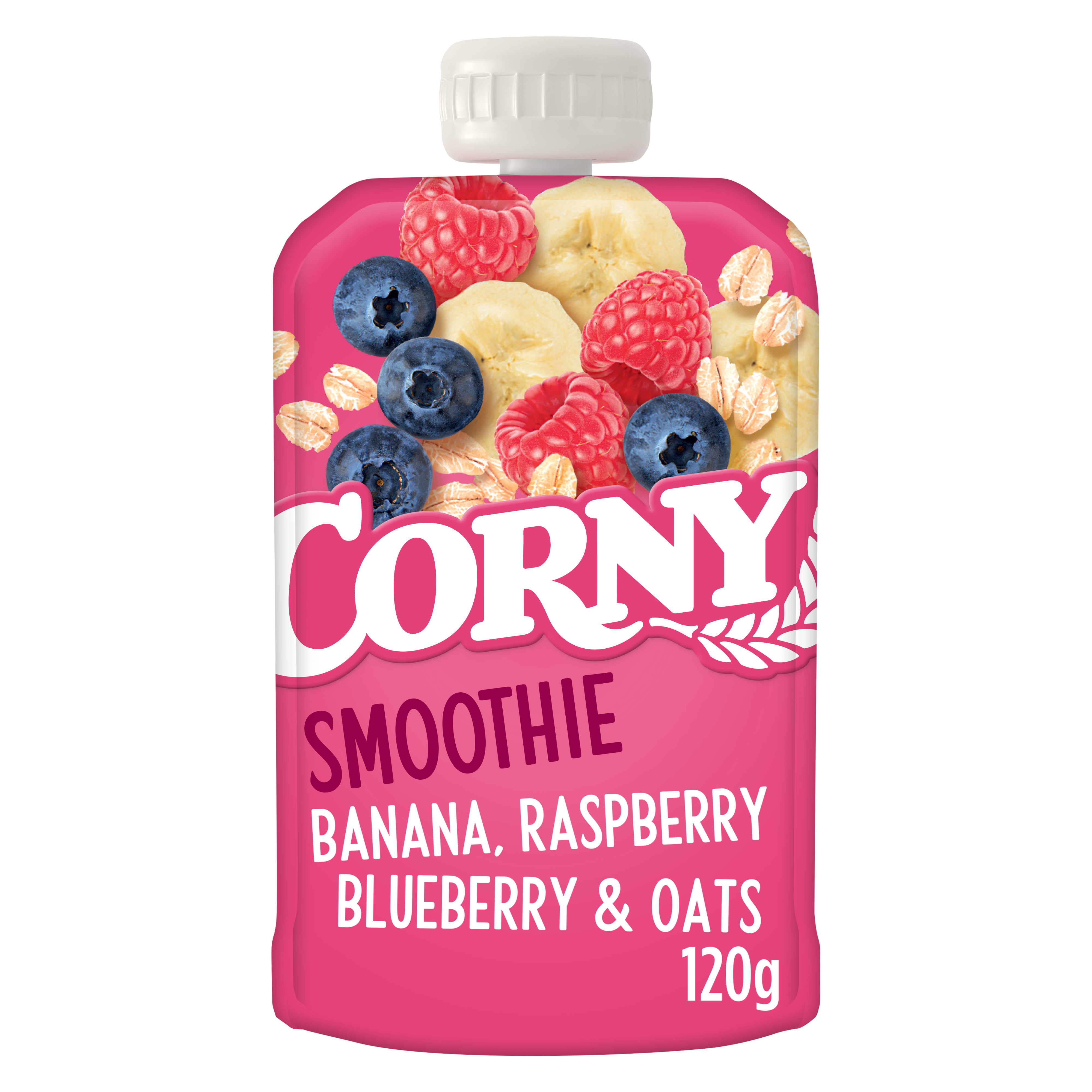 Corny Smoothie banaani, vadelma, mustikka & kaura 120g