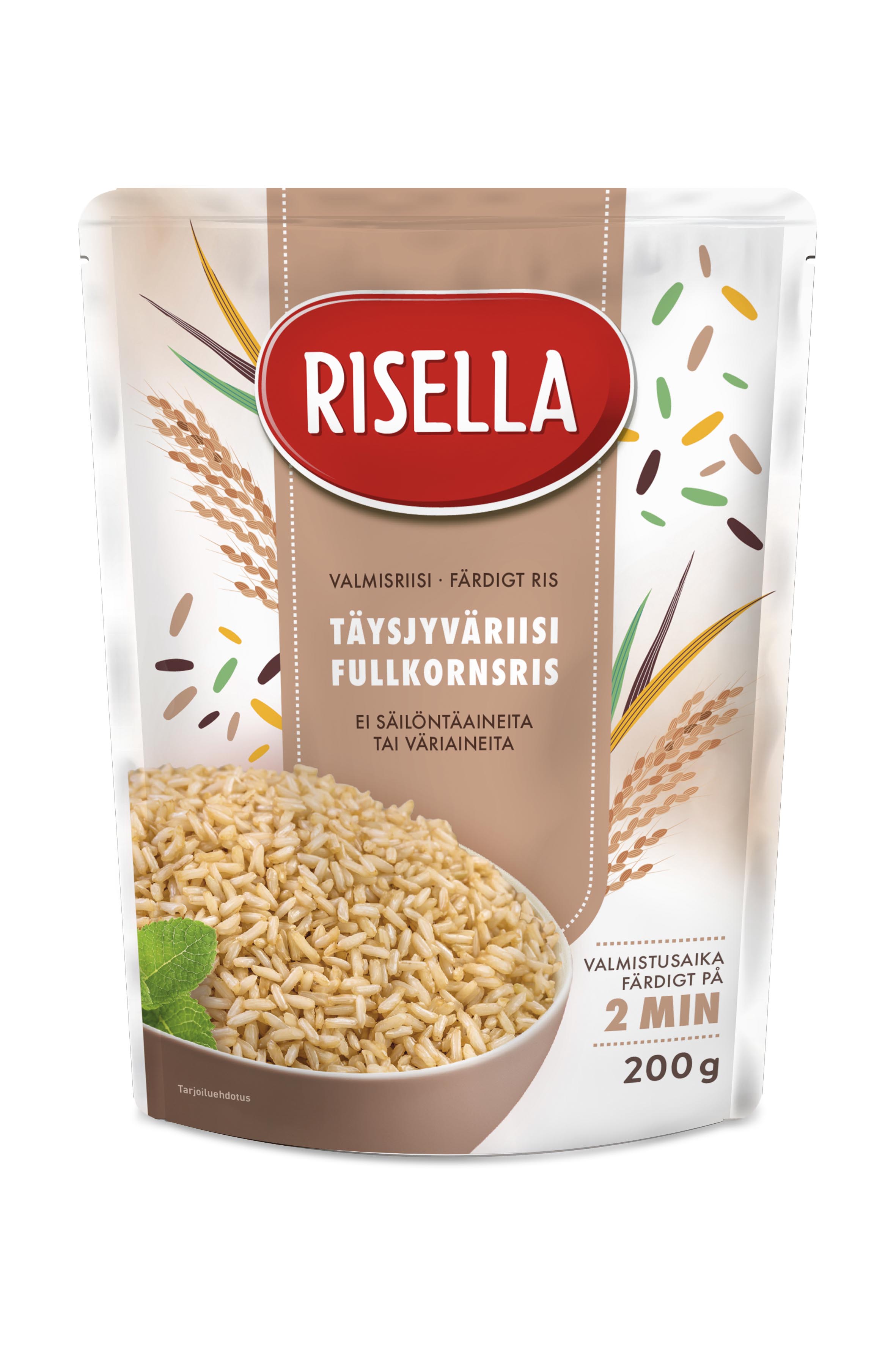 Risella Valmisriisi Täysjyväriisi 200g