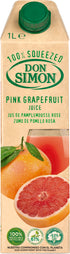 Don Simon 100% tuorepuristettu verigreippitäysmehu hedelmälihalla 1L