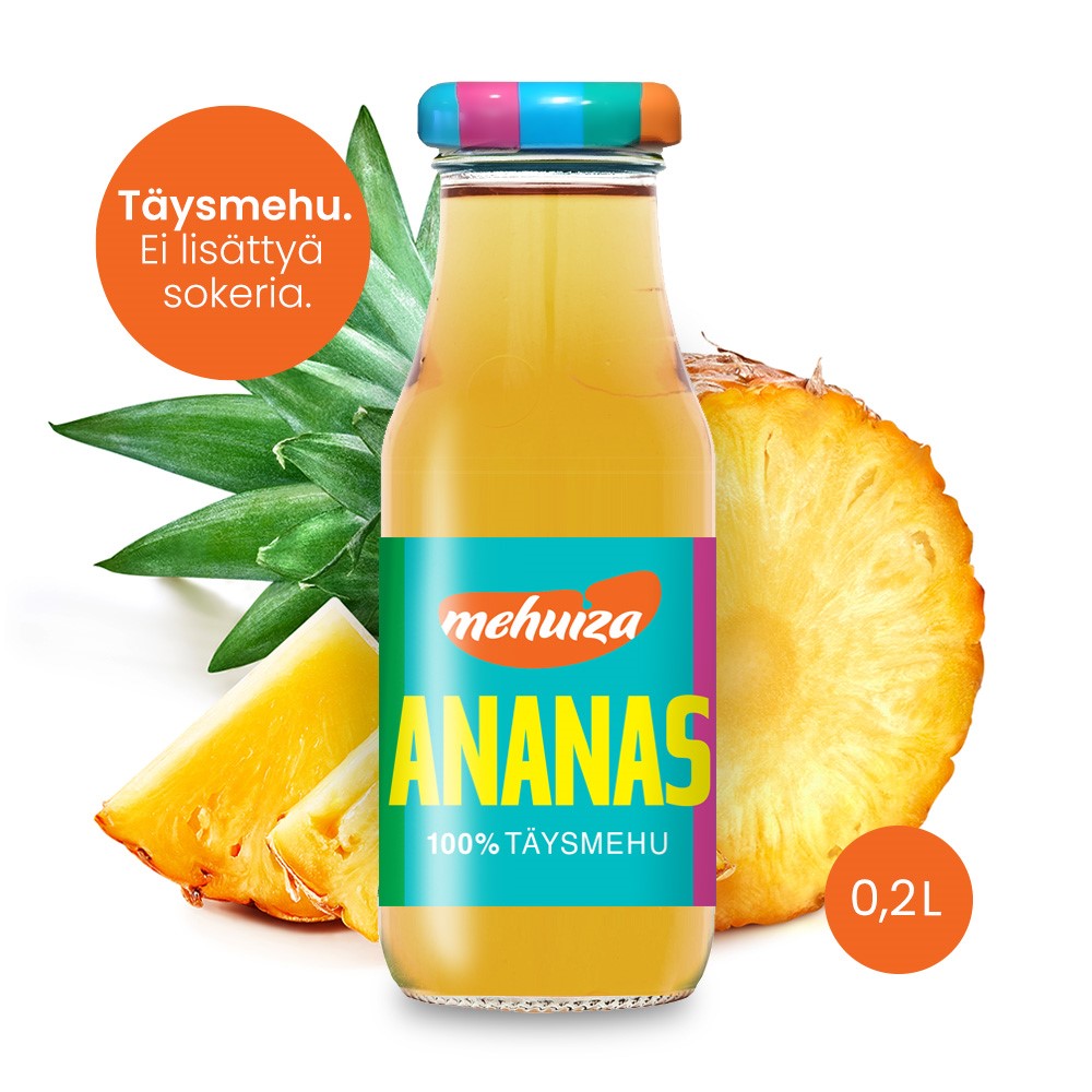 Mehuiza ananastäysmehu 100% 0,2L