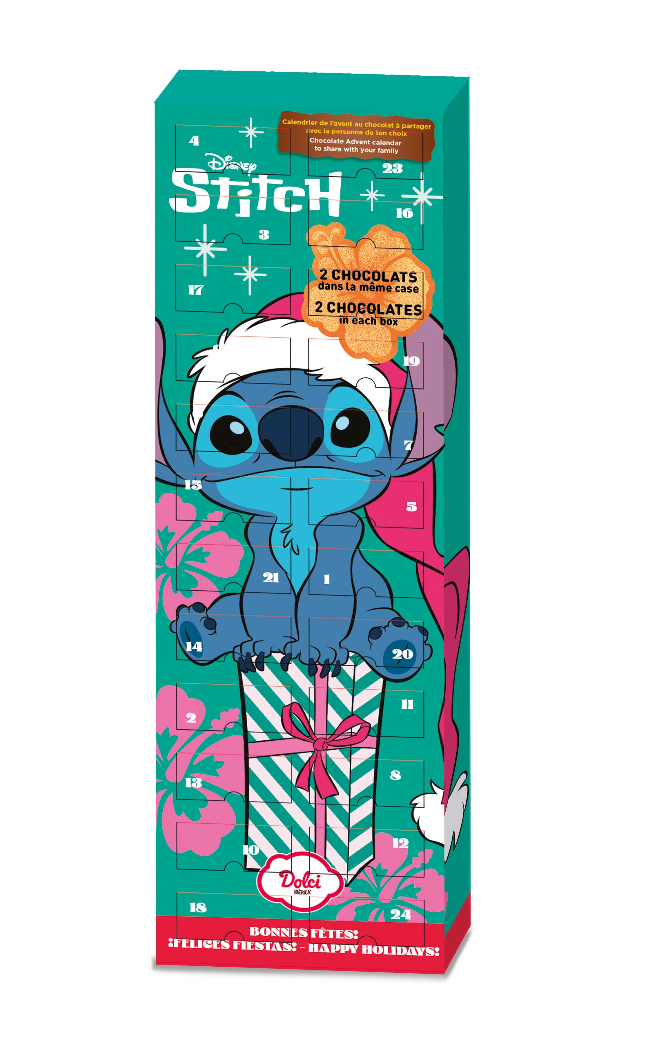 Dolci Tuplasuklaakalenteri Lilo & Stitch 200g