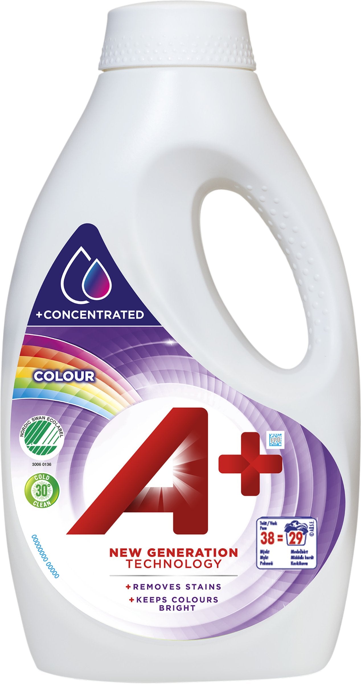 A+ pyykinpesuneste 1520ml Color