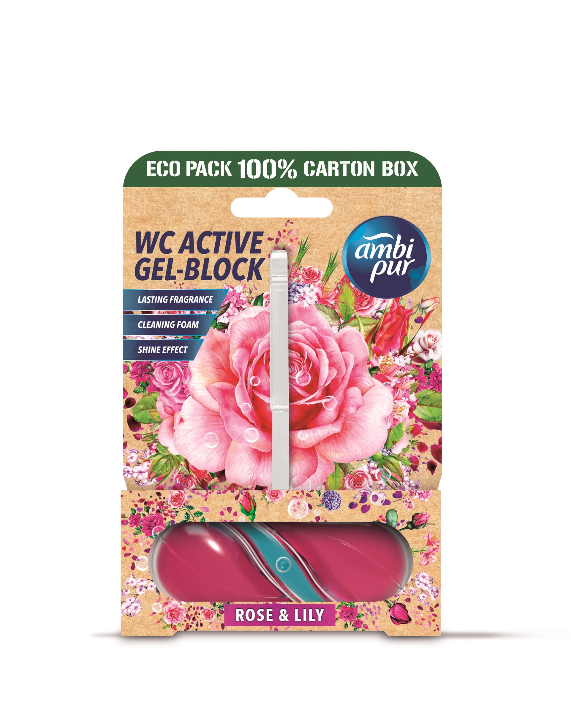 Ambibur Wc-raikastin gel Rose &amp; Lys 45g