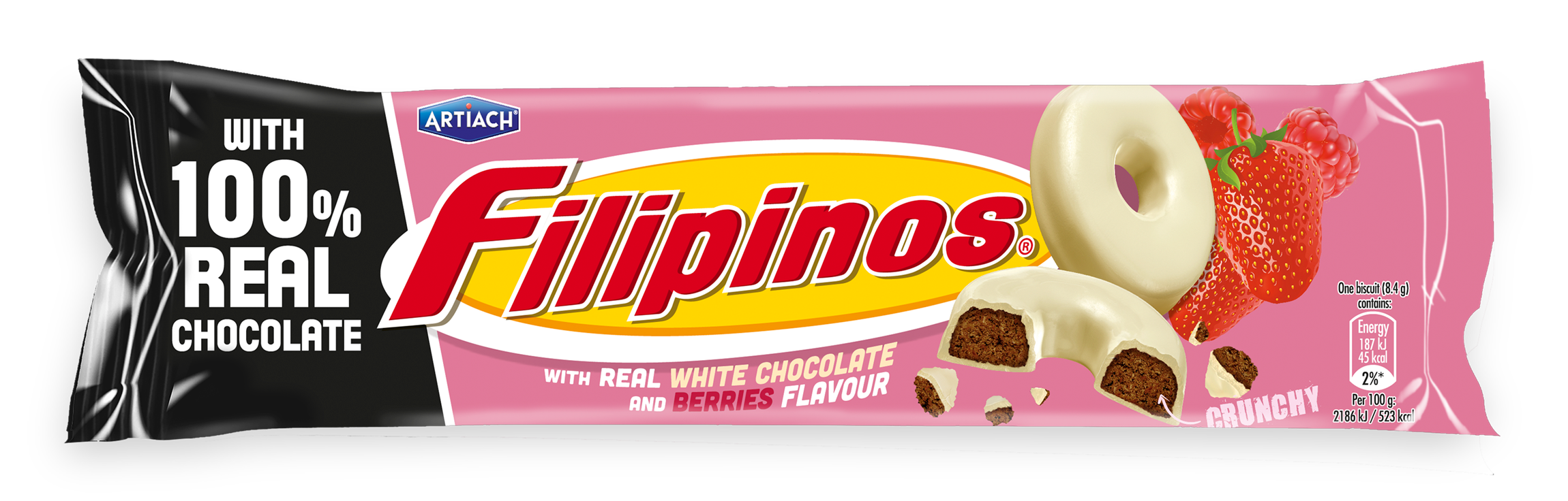 Filipinos 118g Punaiset marjat valkosuklaakeksi