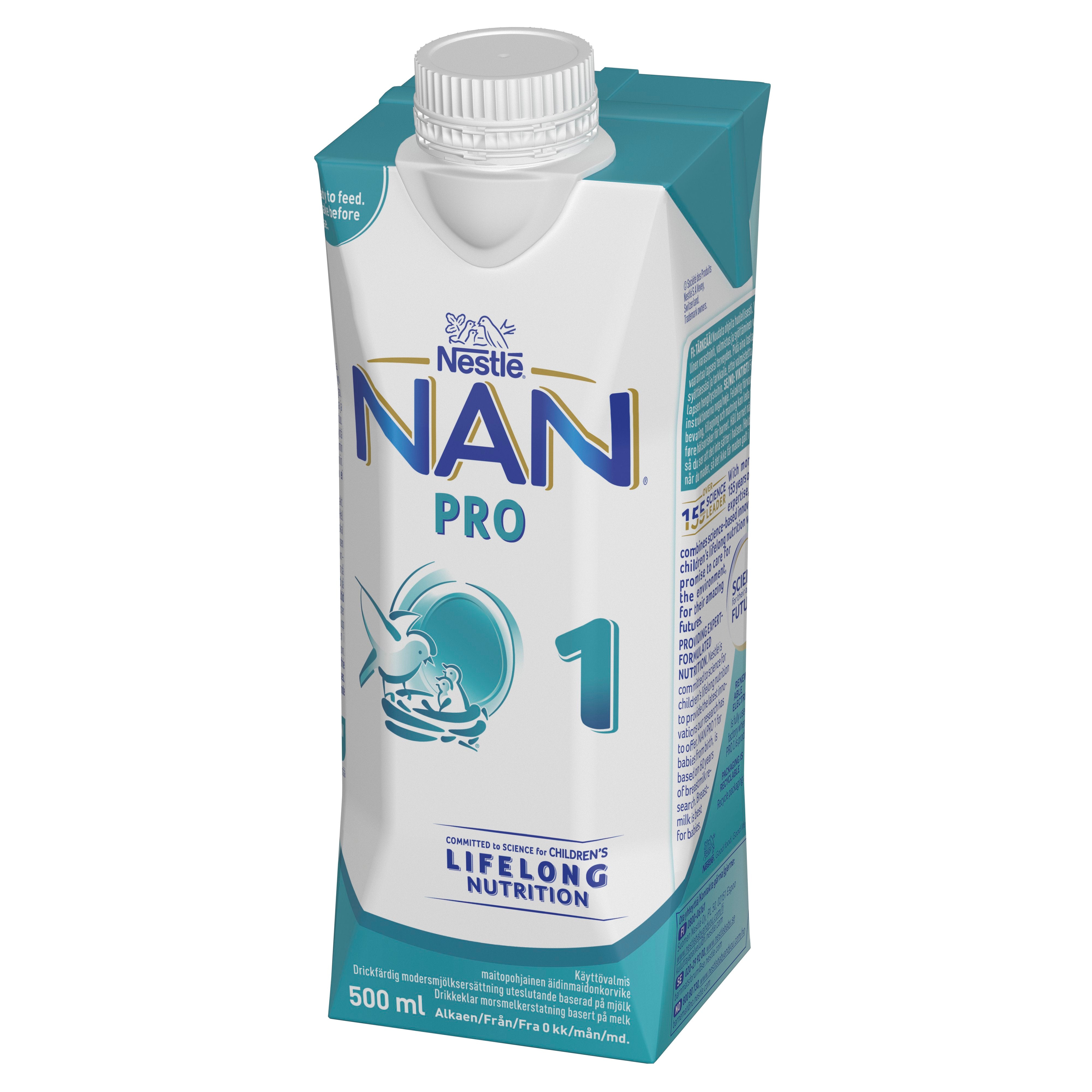 Nestlé NAN PRO 1 Äidinmaidonkorvike 500ml