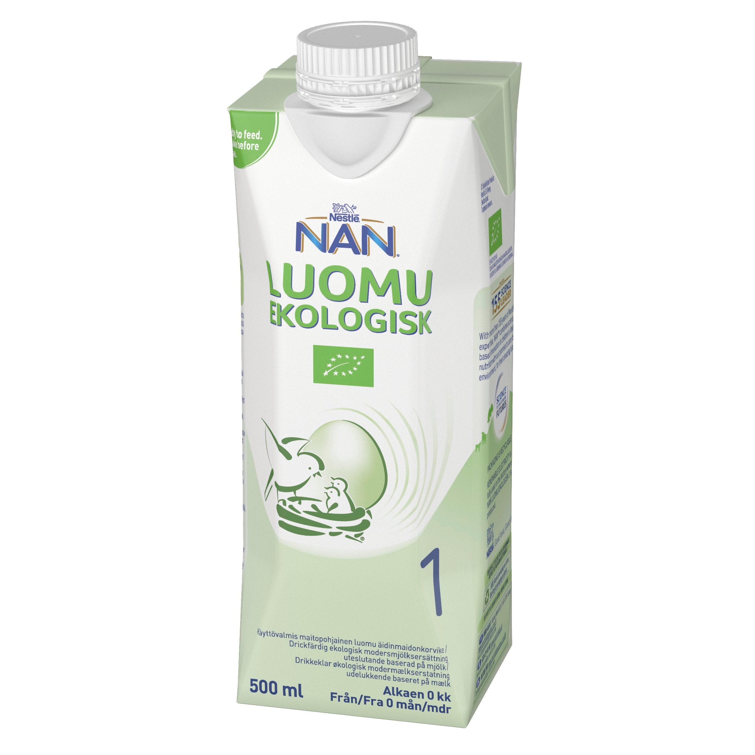 Nestlé NAN 1 Äidinmaidonkorvike Luomu 500ml