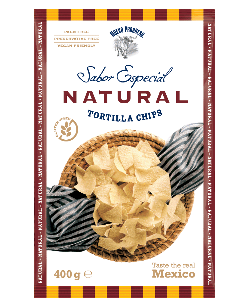 Nuevo Progreso Sabor Especial Natural Tortilla Chips suolatut maissilastut 400g pussi