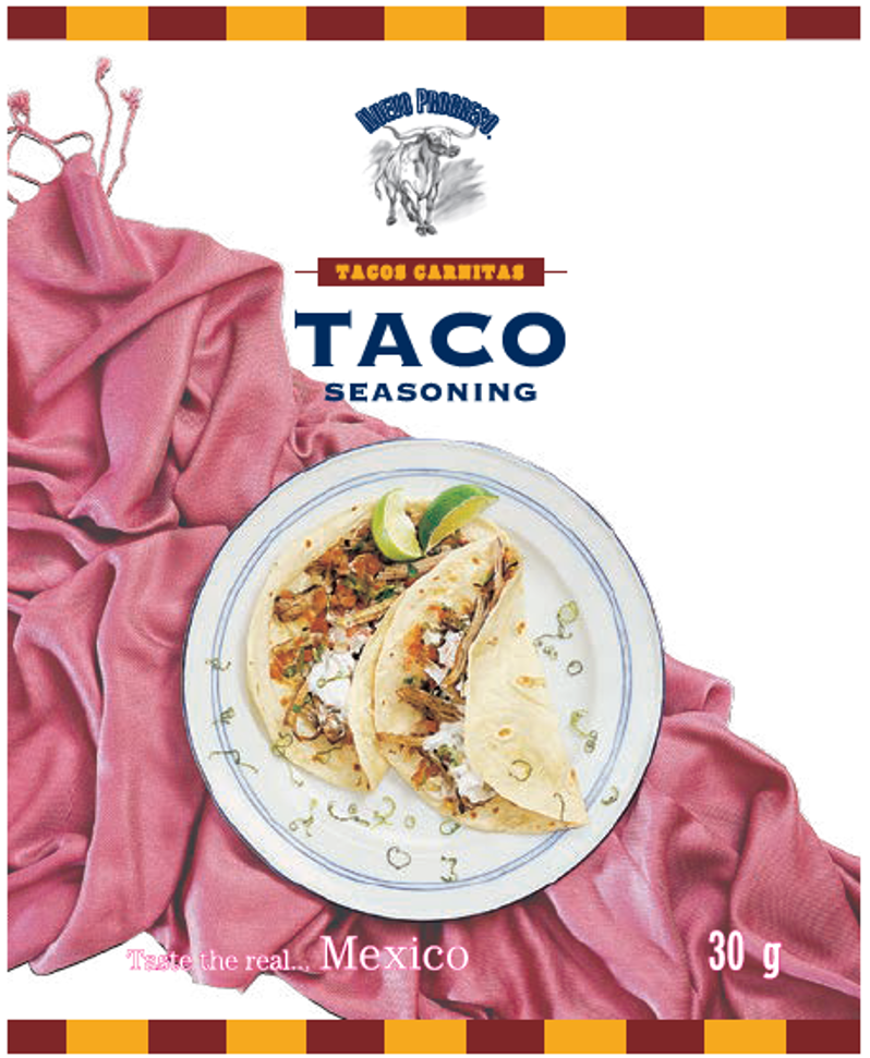 Nuevo Progreso Taco Seasoning mausteseos 30g pussi