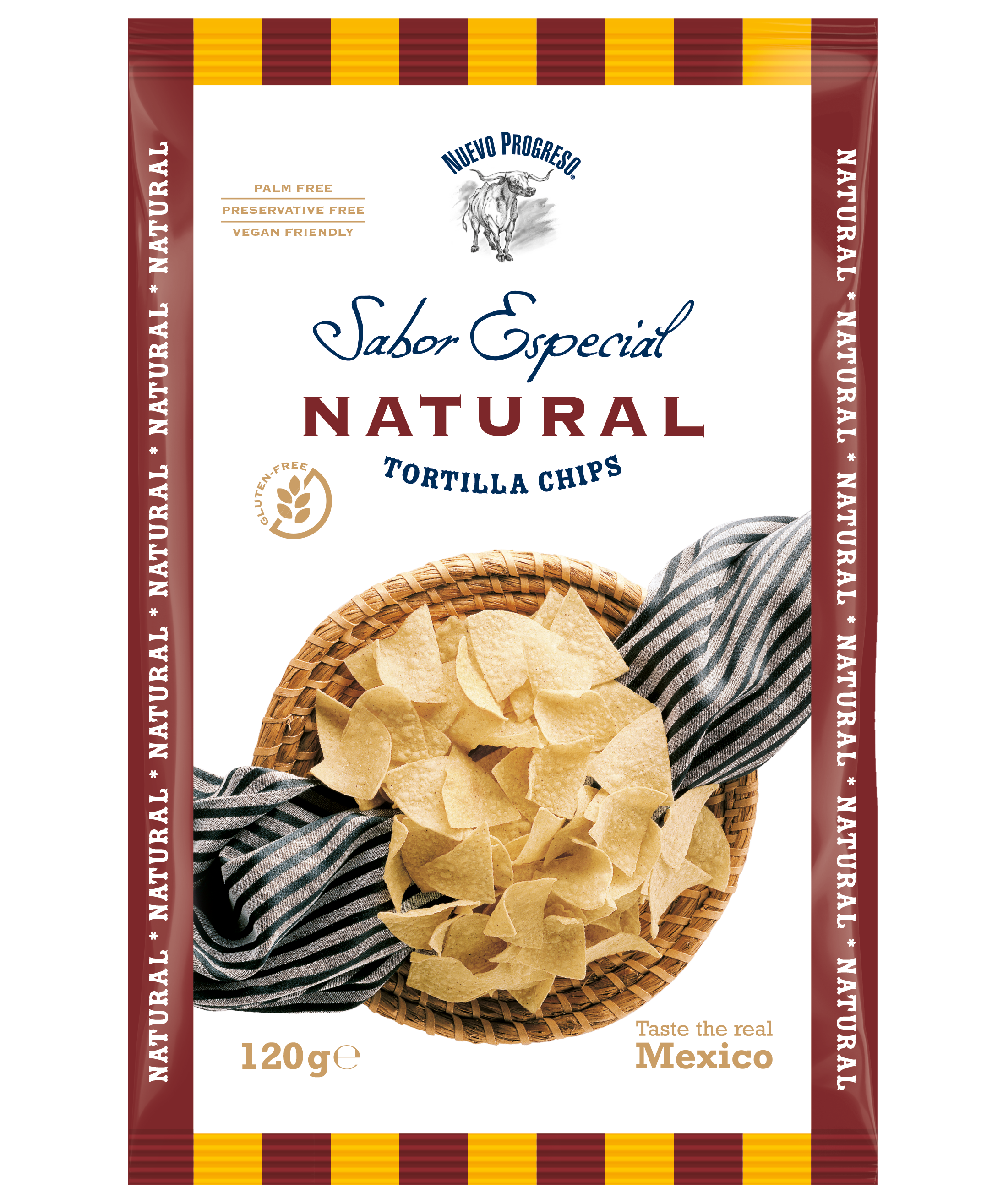 Nuevo Progreso Sabor Especial Natural Tortilla Chips suolatut maissilastut 120g pussi