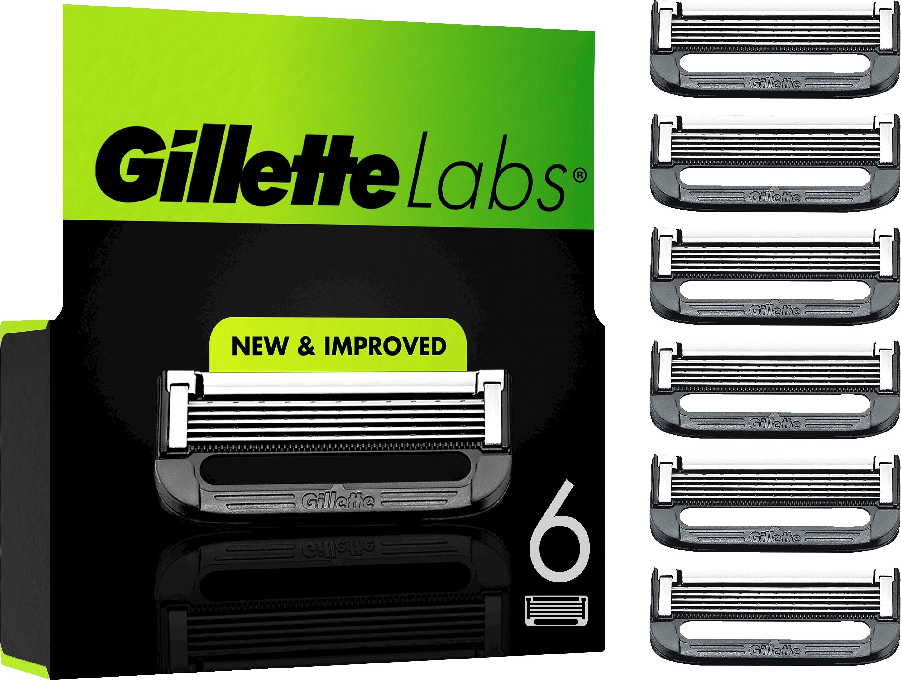 Gillette Labs teräpakkaus 6 kpl