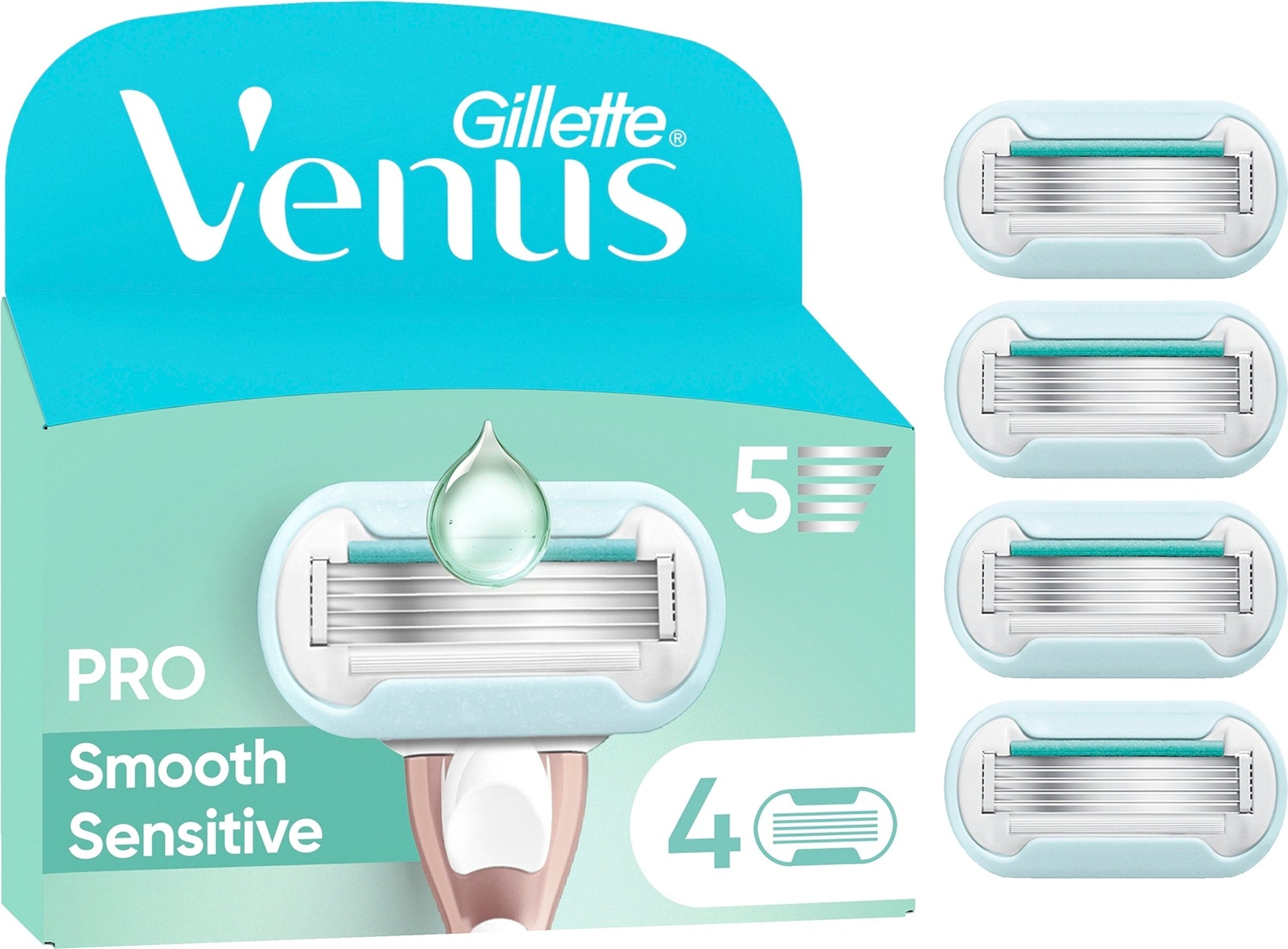 Gillette Venus Pro Smooth Sen. 4kpl terä
