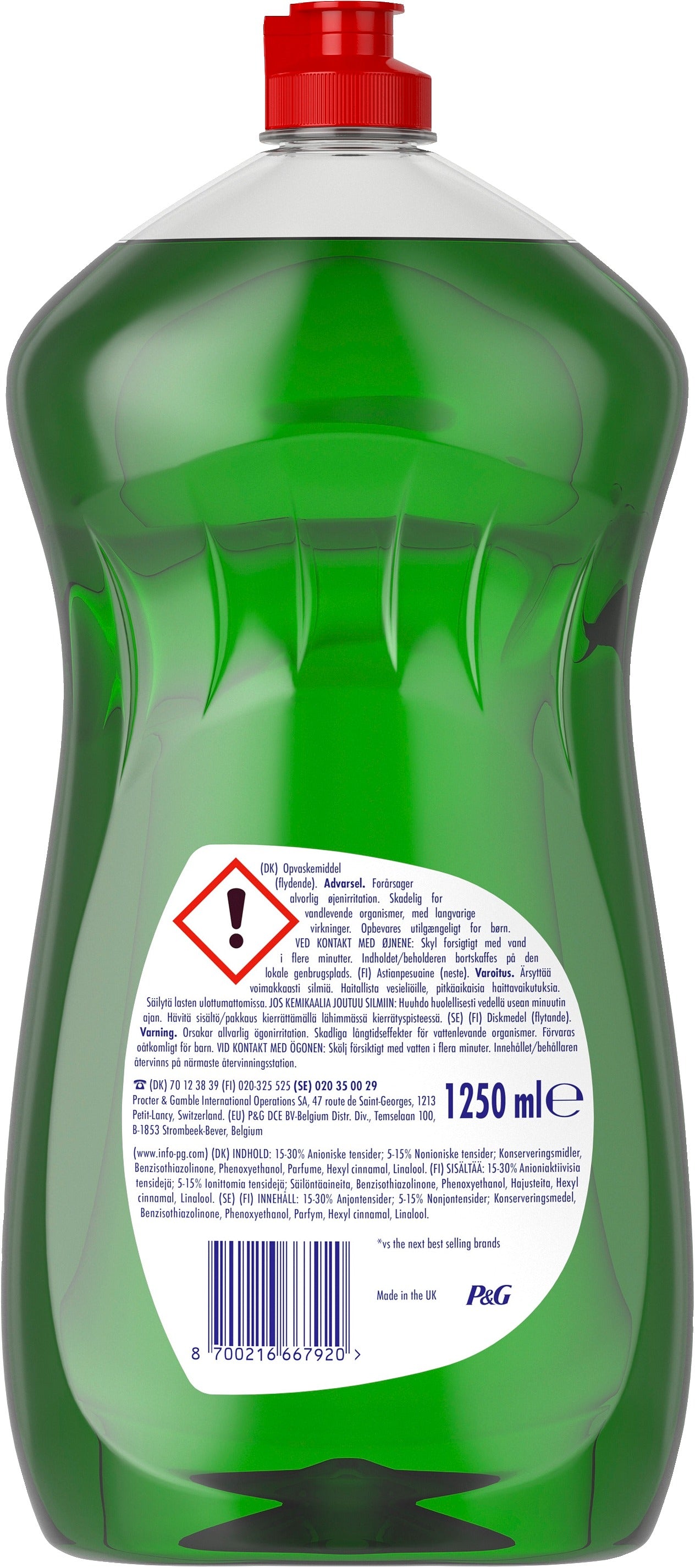 Fairy 1250 ml Platinum astianpesuaine