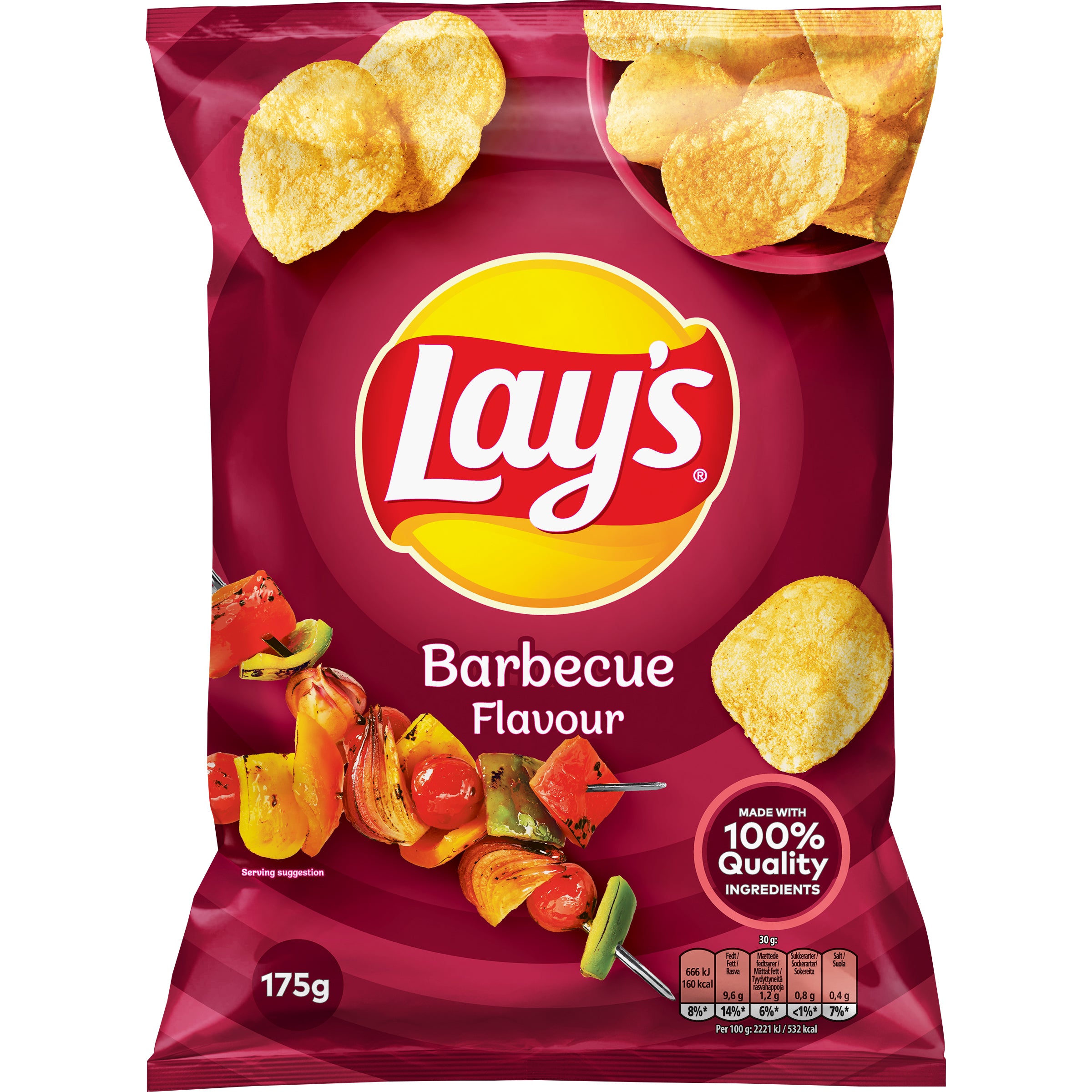 Lay's barbecue maustettu perunalastu 175g