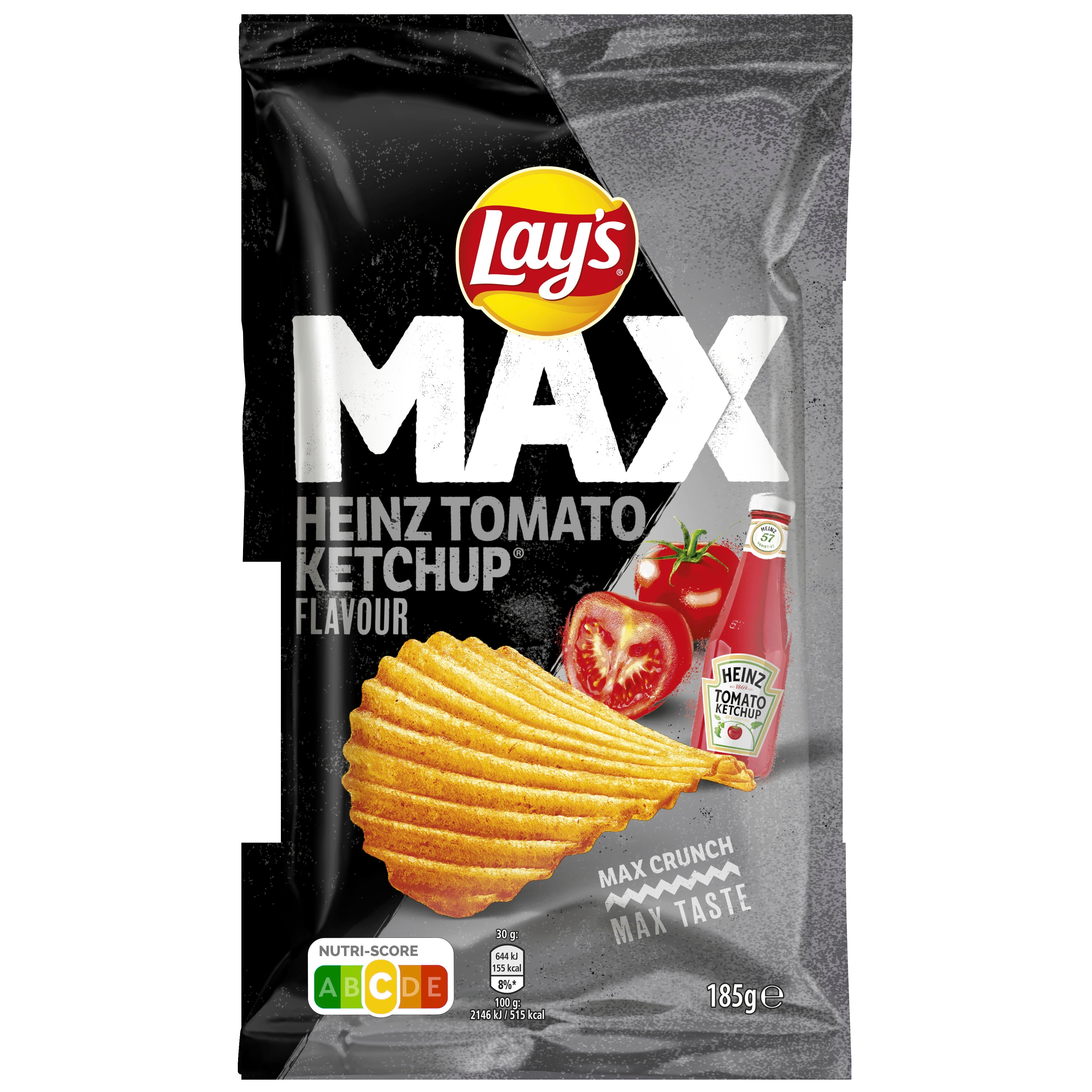 Lay's MAX Heinz Tomato Ketchup perunalastut 185g