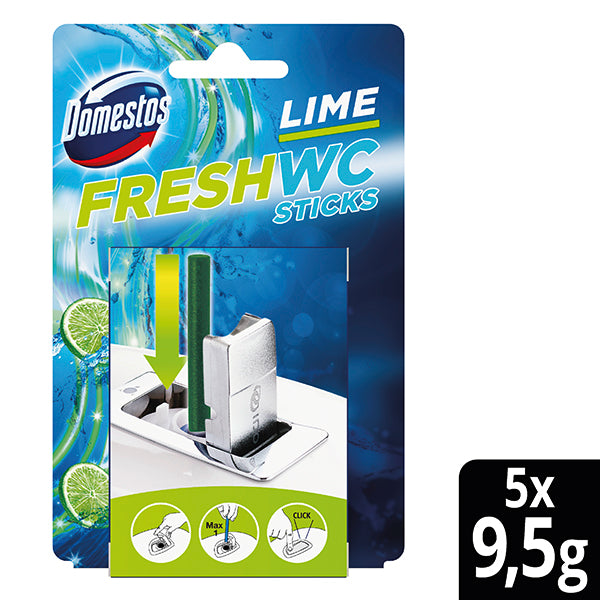 Domestos wc-raikastintikut 5x9,5g Lime