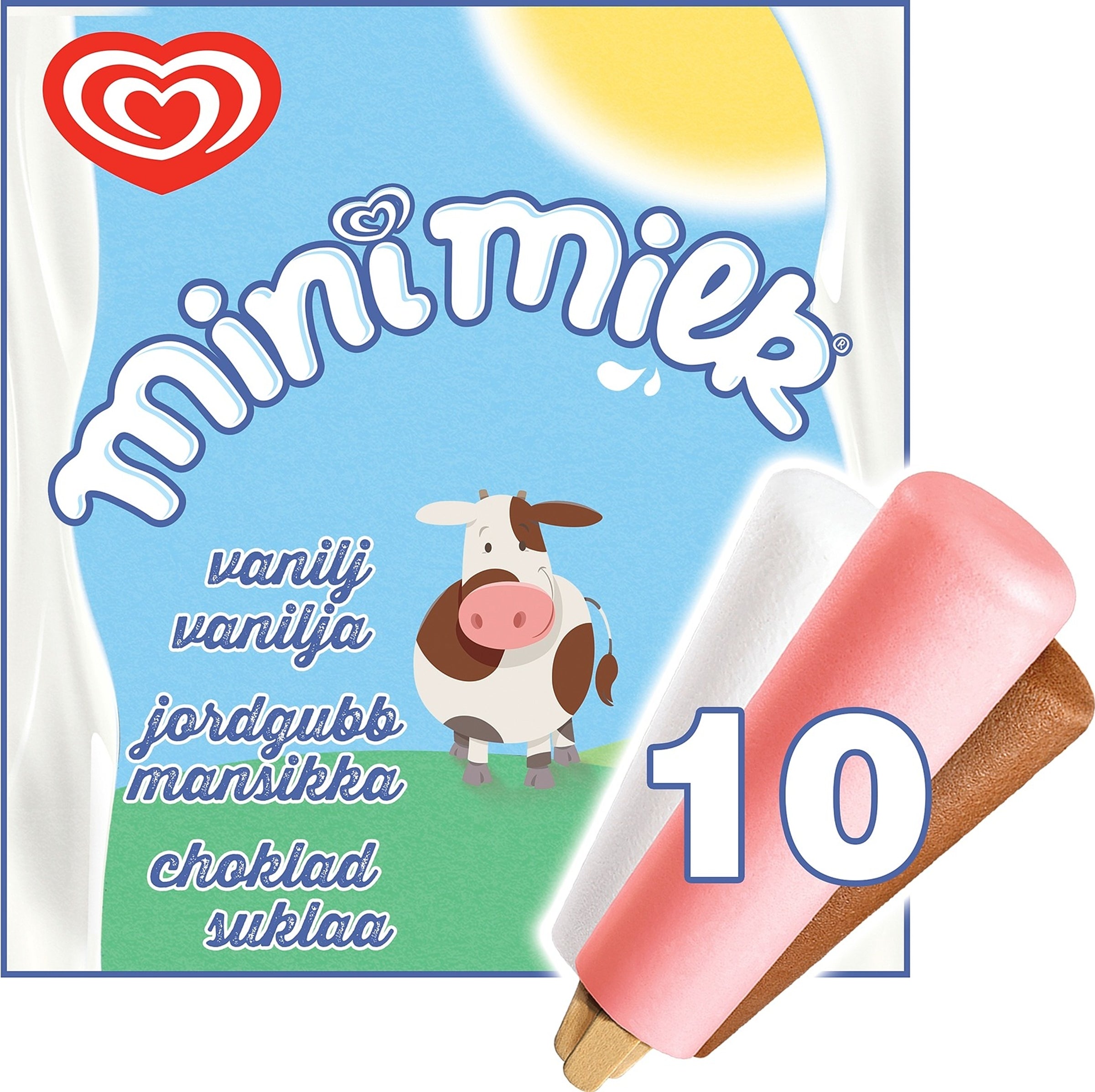 Mini Lait Jäätelö Monipakkaus 10 kpl