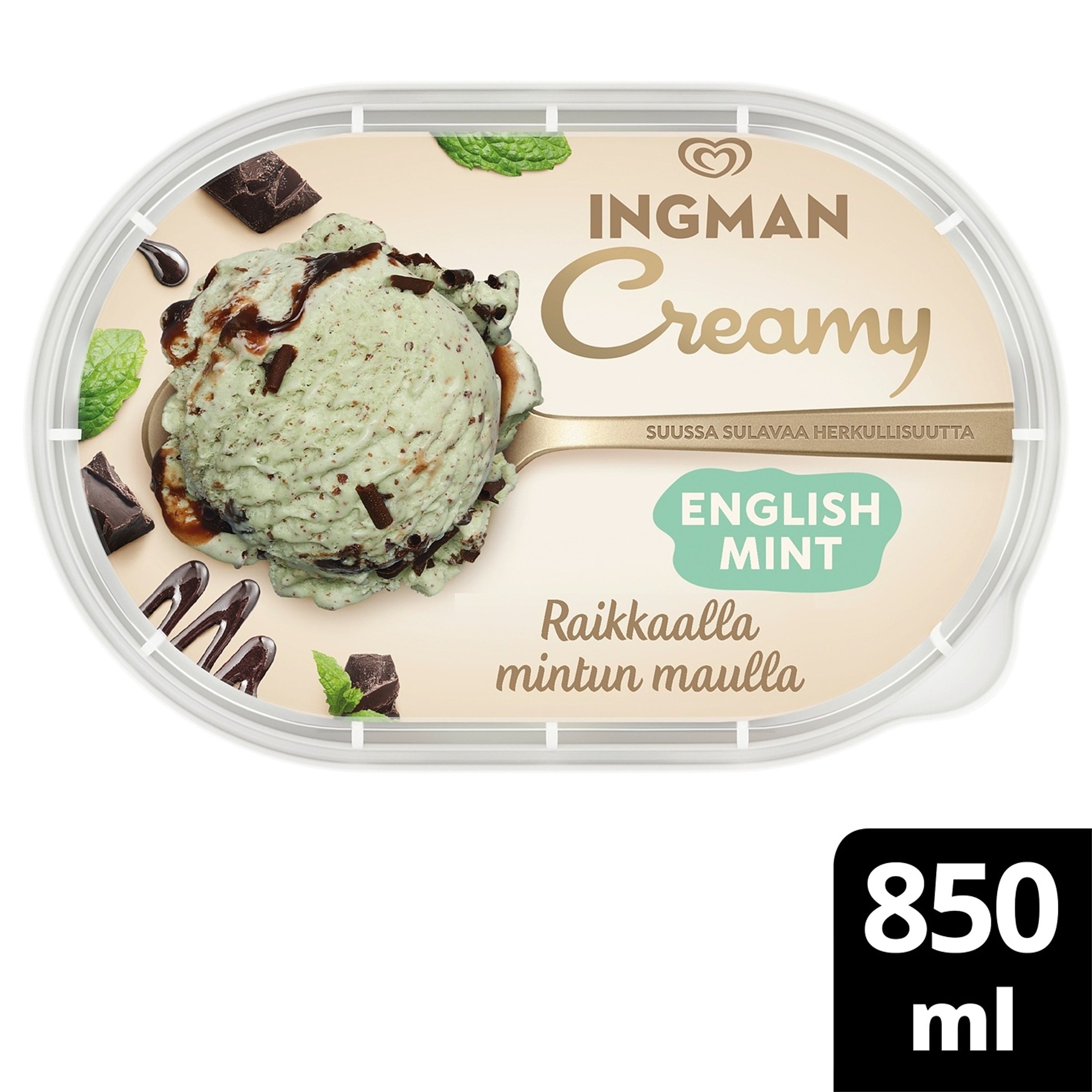Ingman Creamy  English Mint Jäätelö  Laktoositon 850ml/450g